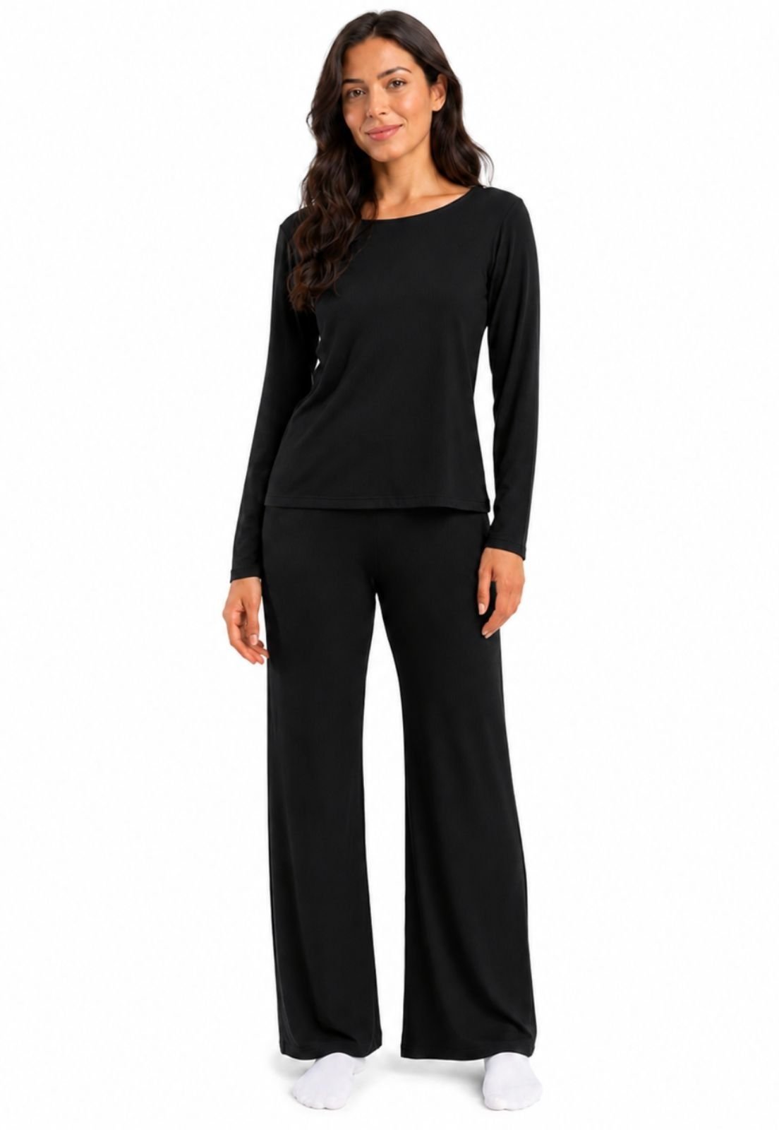 Pijama Feminino Manga Longa Maria Paes Preto