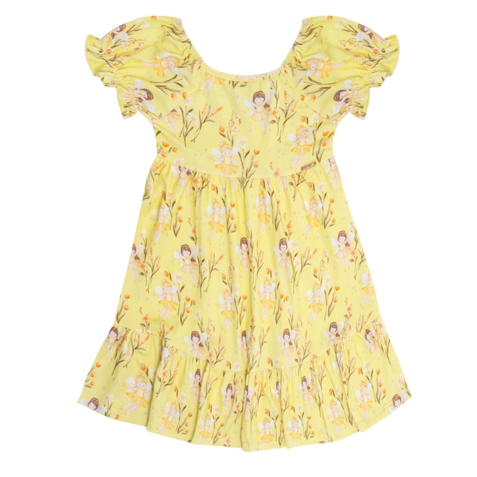 Infantil – Vestido Primeiros Passos Menina – Digital Amarelo – 50618-1310