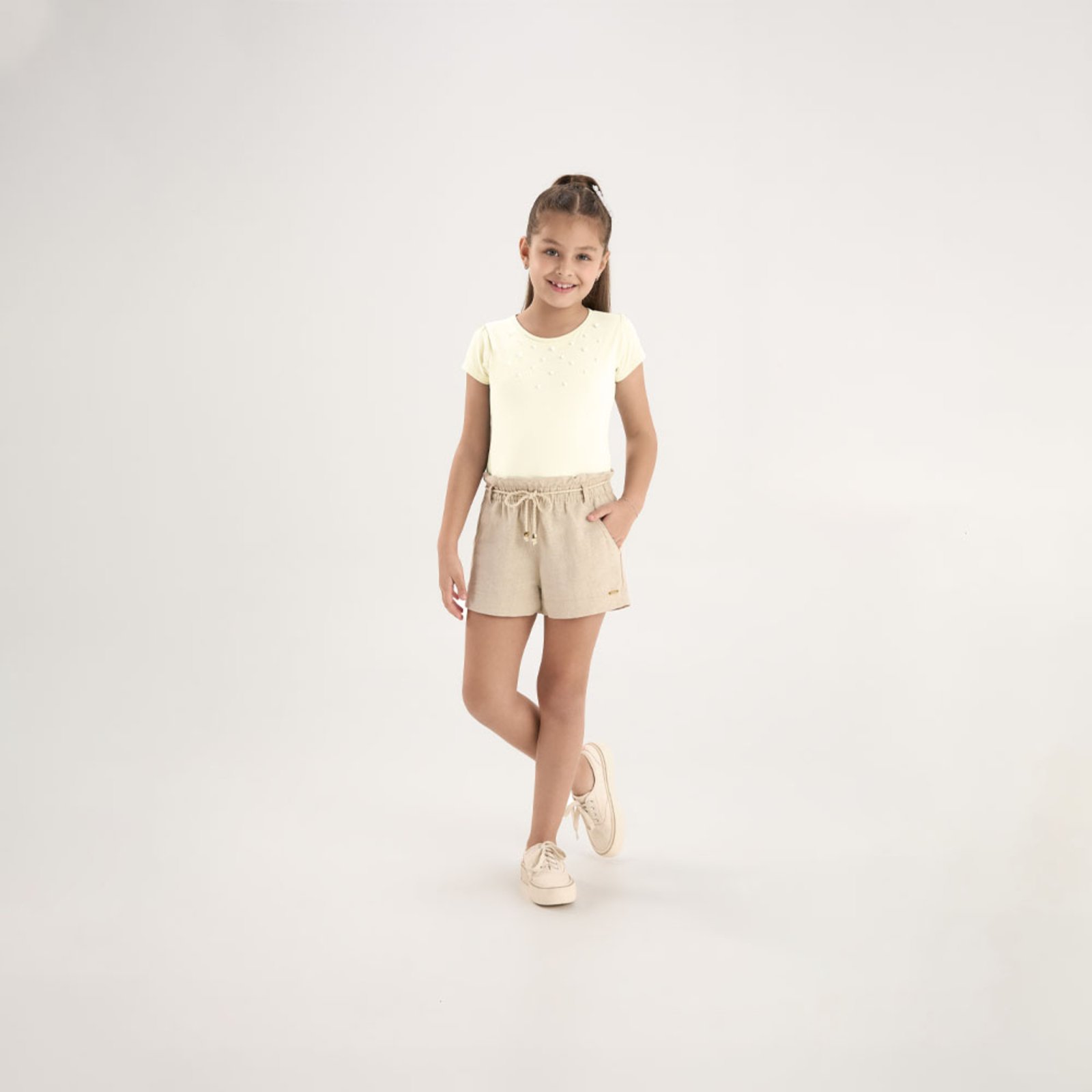 Infantil - Blusa Bege Pulla Bulla Menina - 53803-1271