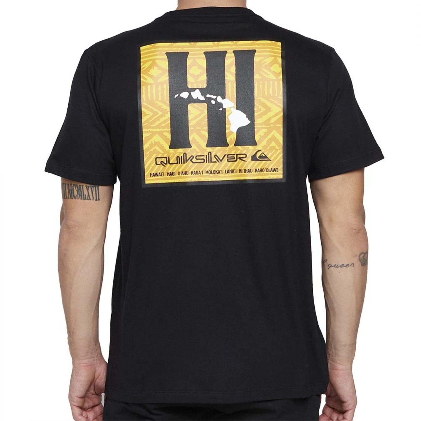 Camiseta Quiksilver Hi Tapa Box SM25 Masculina Preto