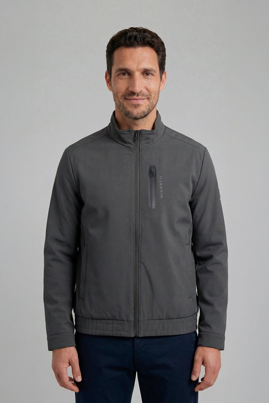 HIGHSTIL Jaqueta Corta Vento – Cinza Chumbo