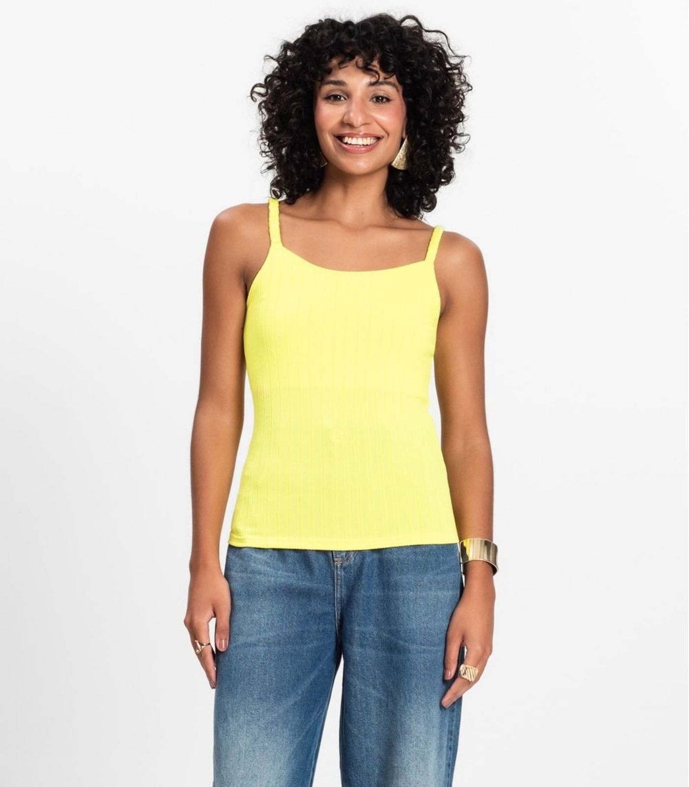 Blusa Feminina De Alça Select Amarelo
