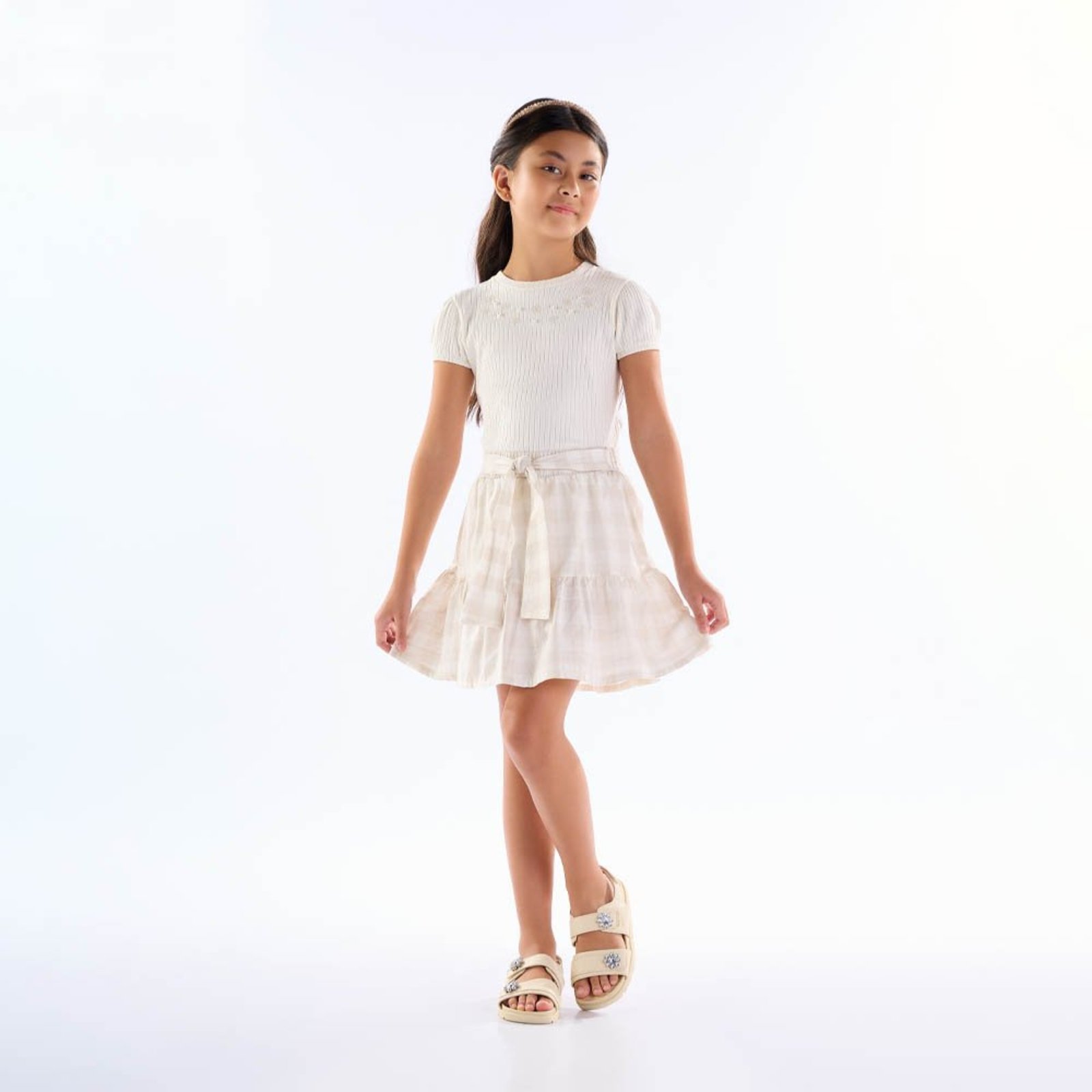 Infantil - Conjunto Menina - Off White - 50738-1271 Bege
