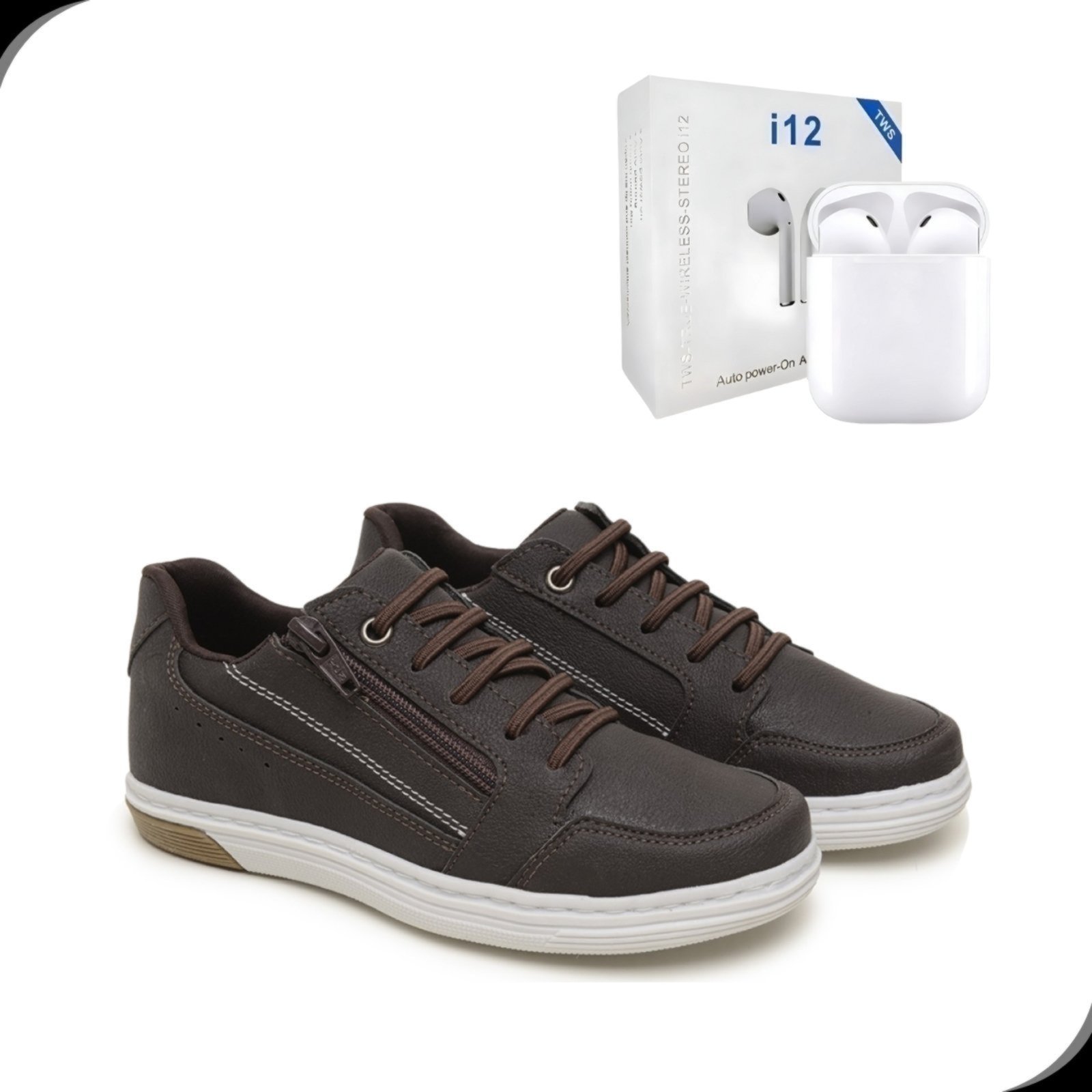 Infantil – Sapatenis Casual Conforto e Estilo Rovetto Escolar Kit Com Fone Sem Fio