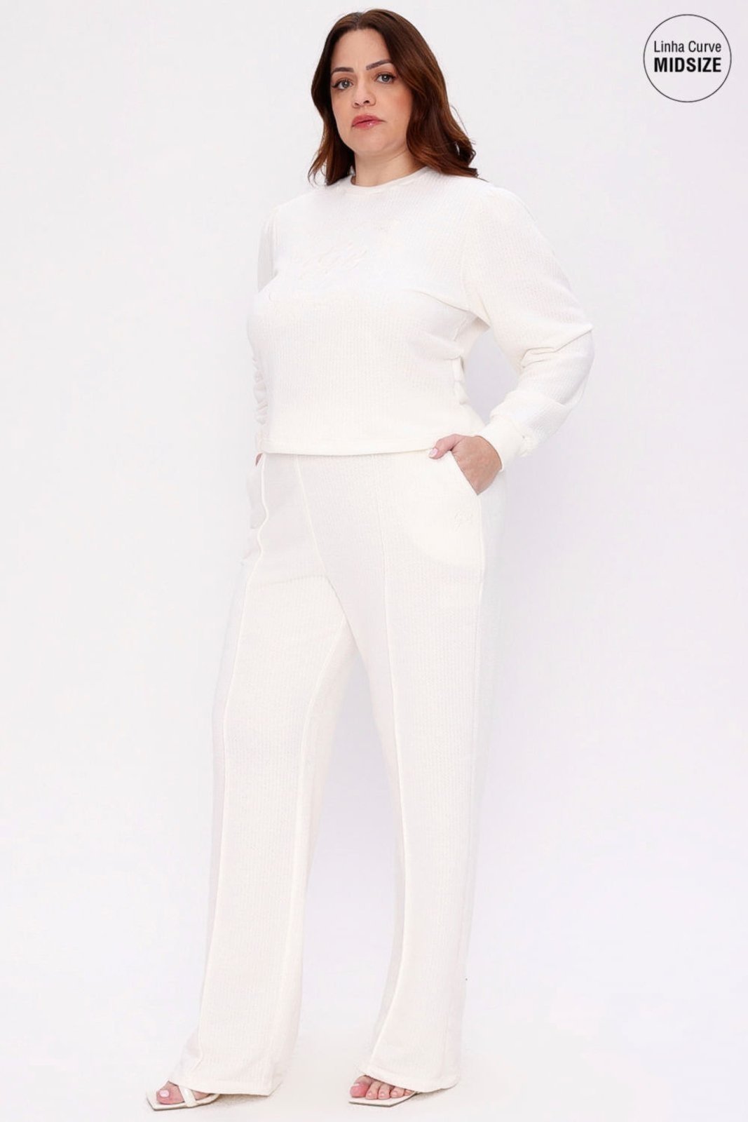 CALCA MOLETOM CASTRO OFF WHITE Gatabakana