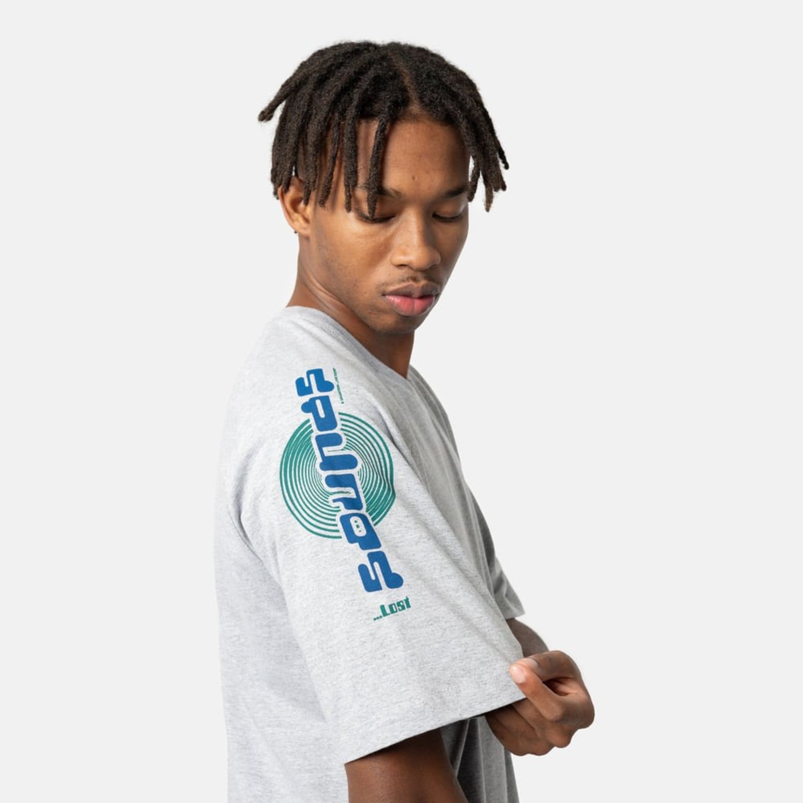 T-Shirt Lost Raglan Cinza