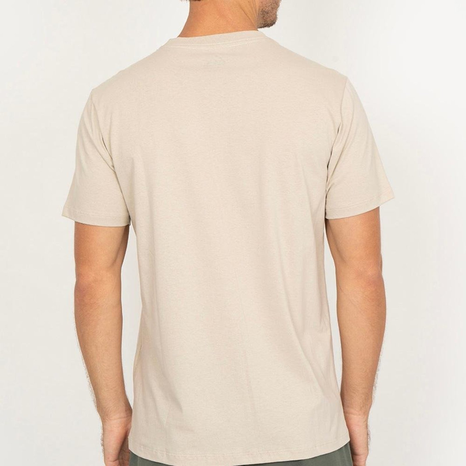 Camiseta Quiksilver Bait Stripe WT26 Masculina Areia