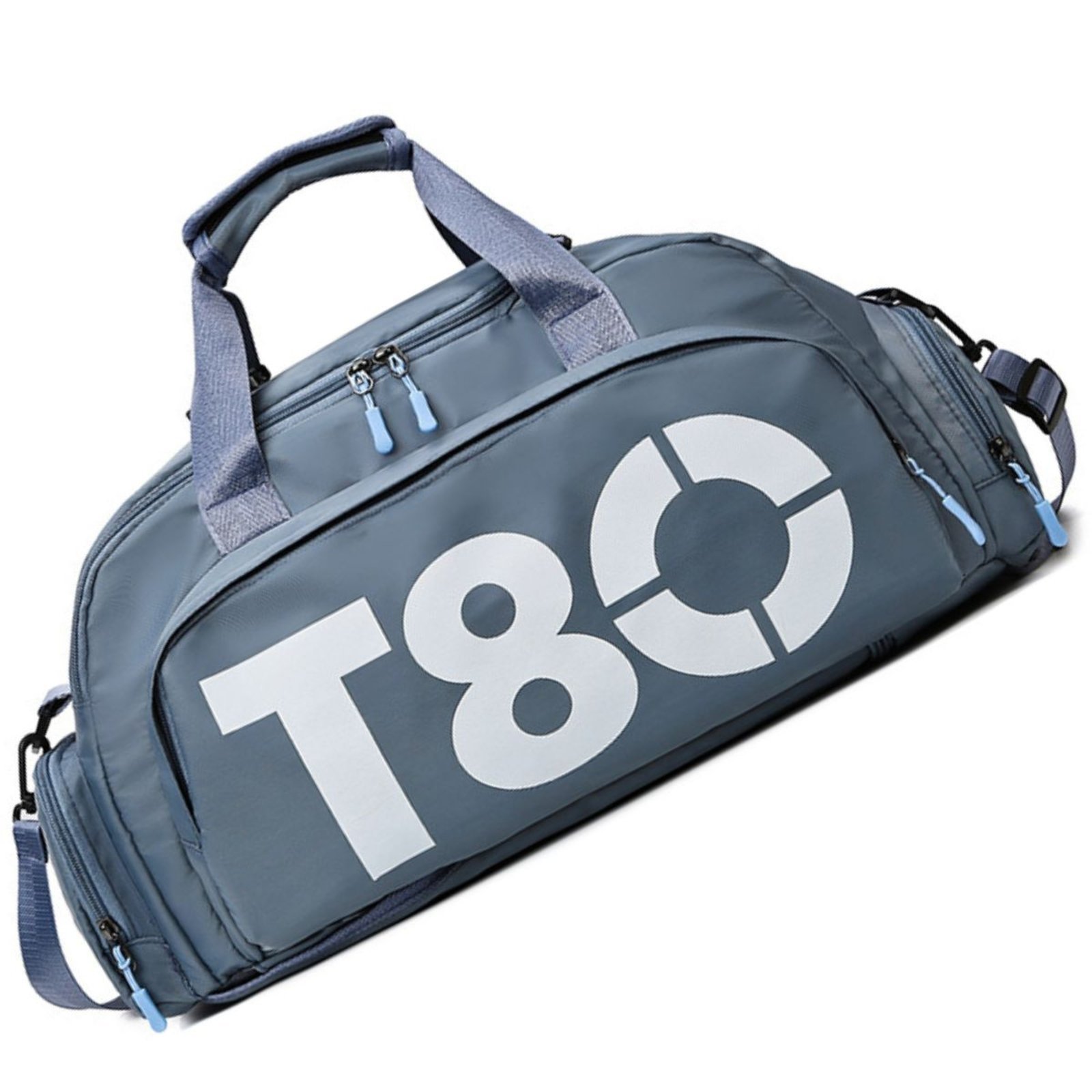 Bolsa Transversal Feminino Masculino Viagem Academia Fitness Star Shop Cinza