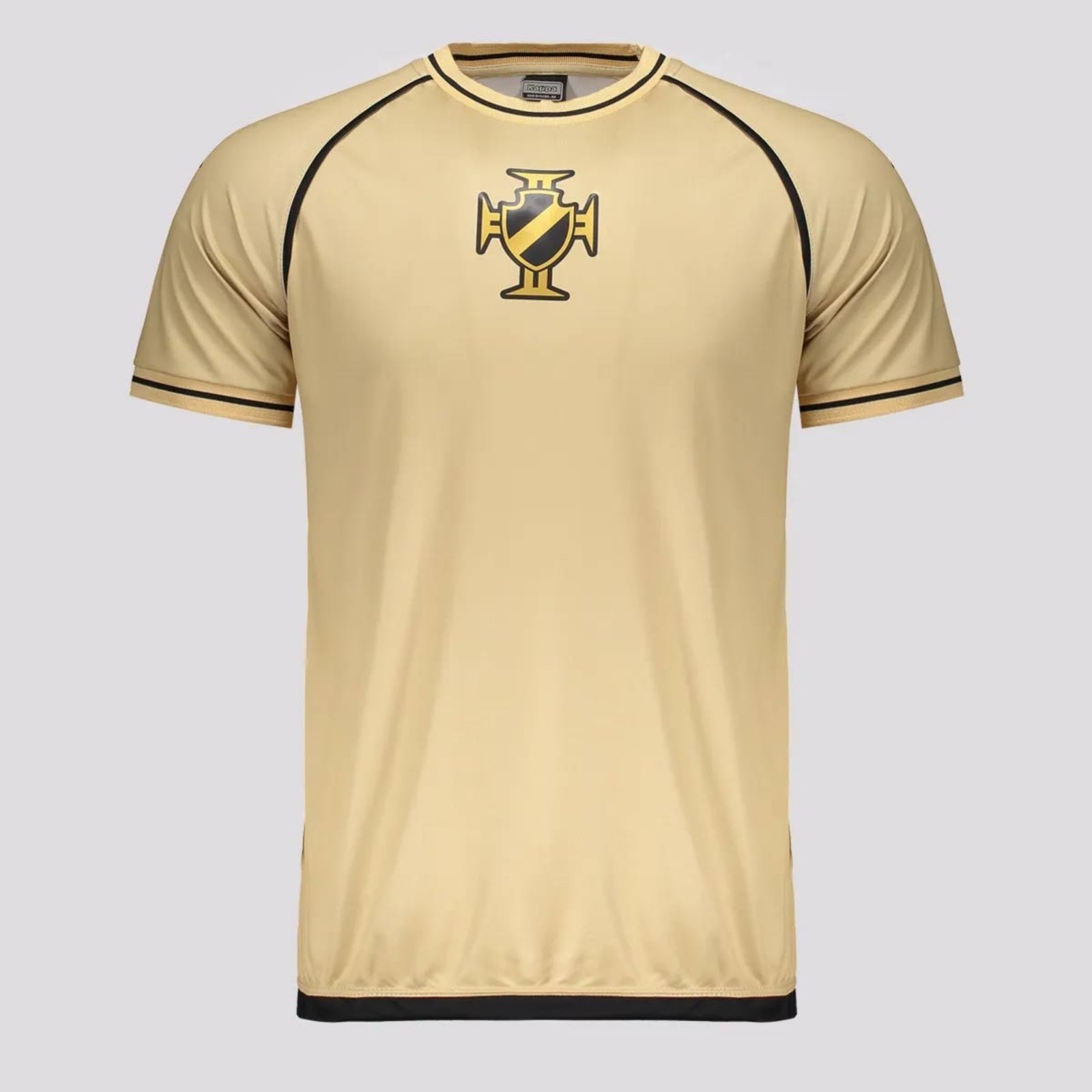 Vista 3 Camisa Kappa Vasco Supporter Shore Dourada 99 Vegetti amarelo Kappa amarelo