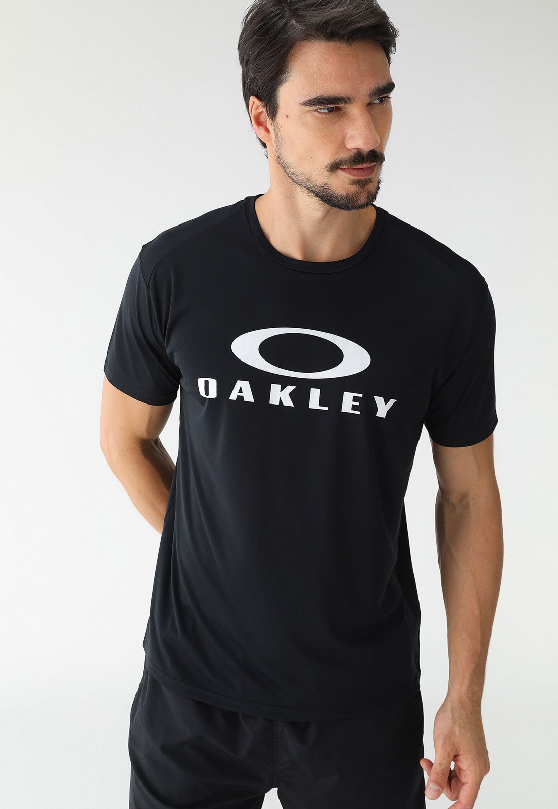 Camiseta Oakley Reta Logo Preta