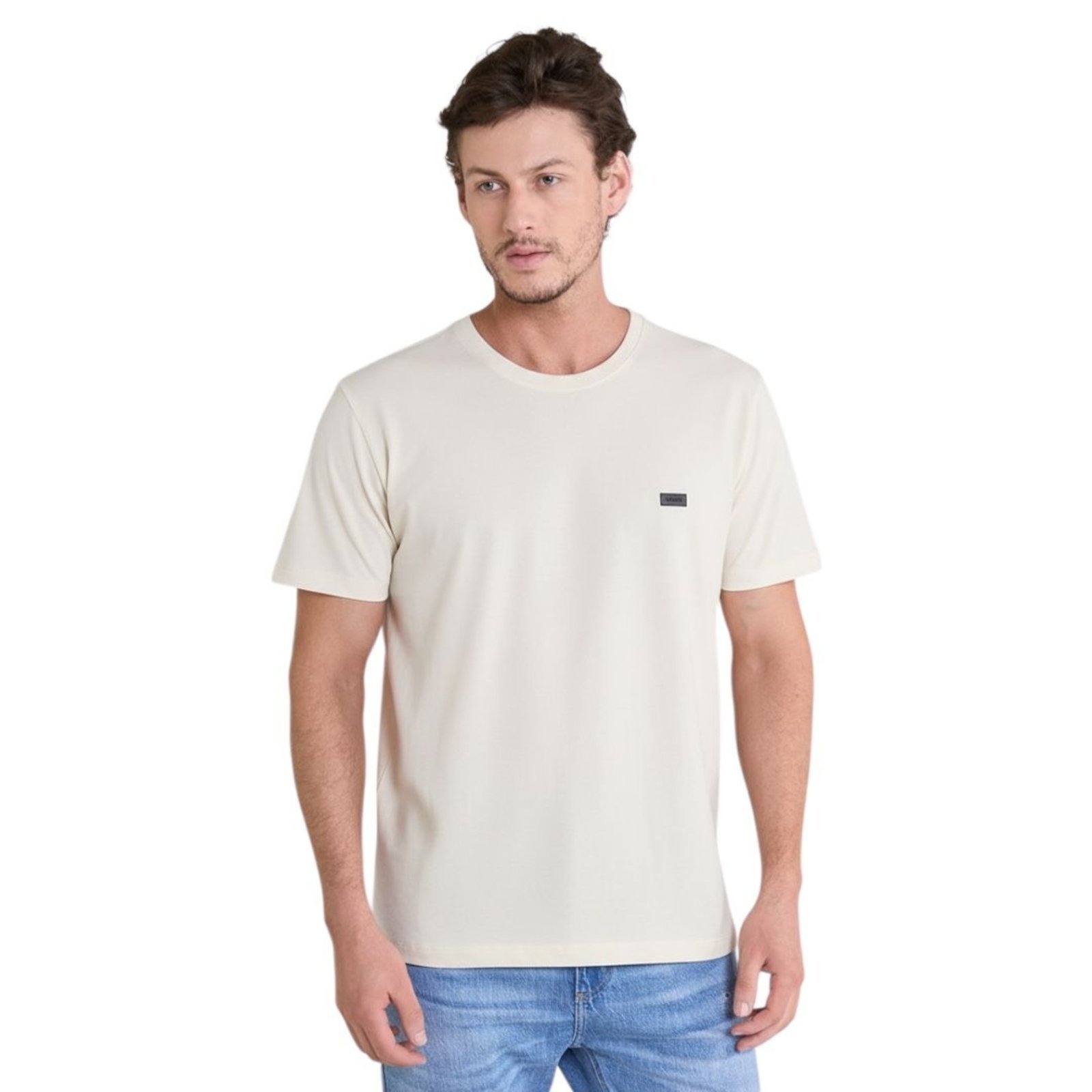 Camiseta Masculina New Slim Básica Forum Off Shell