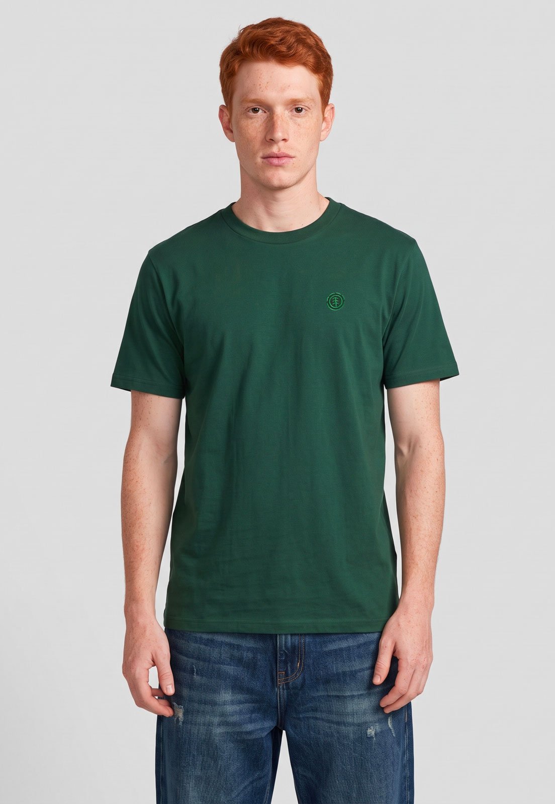 Camiseta Masculina Element Gola Redonda Verde
