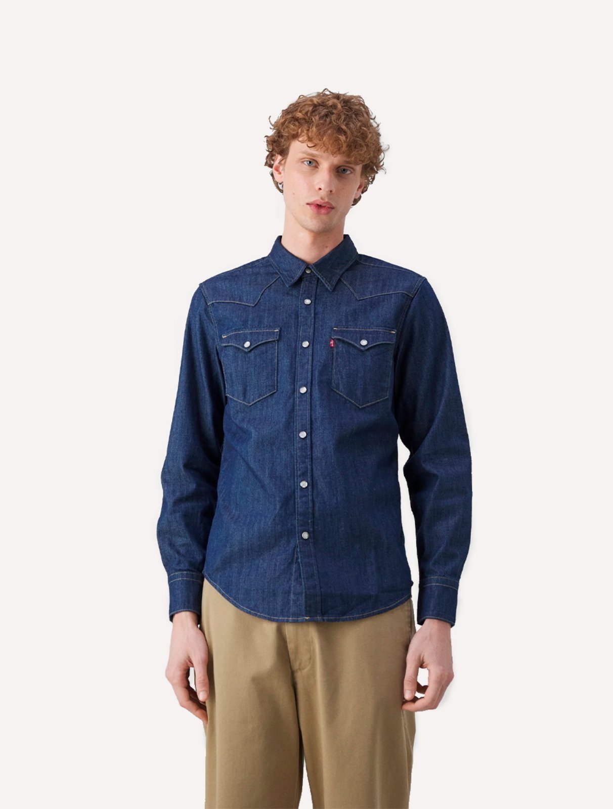 Camisa Levis Masculina Jeans Classic Western Standart Médio