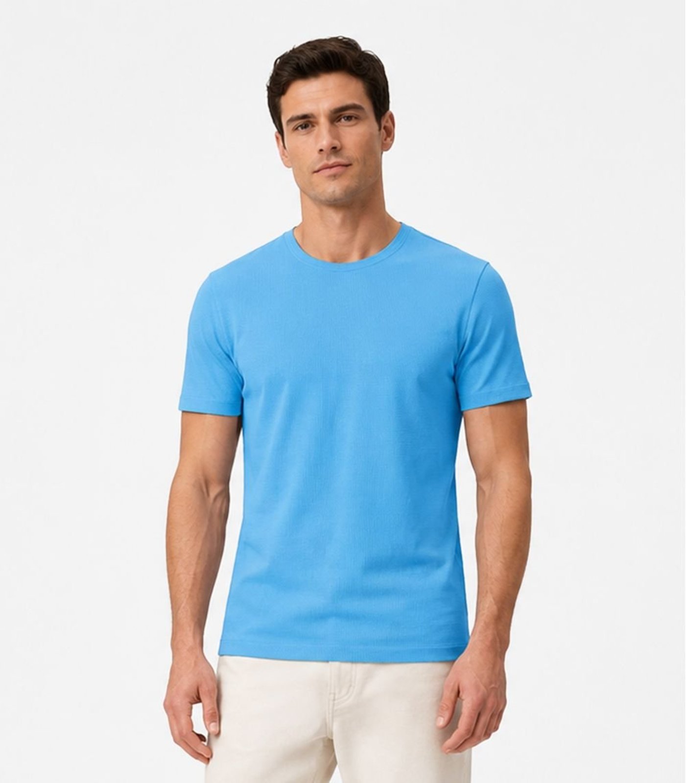 Camiseta Masculina Básica Select Azul