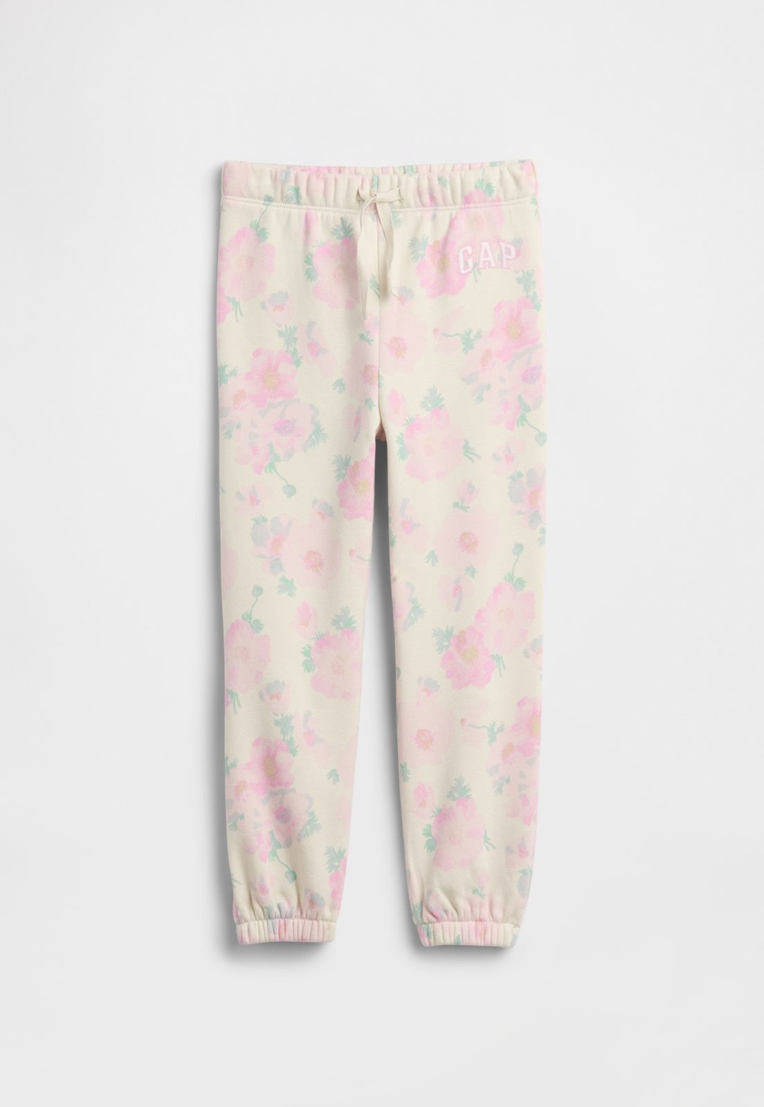 Calça GAP Jogger Floral Off-white