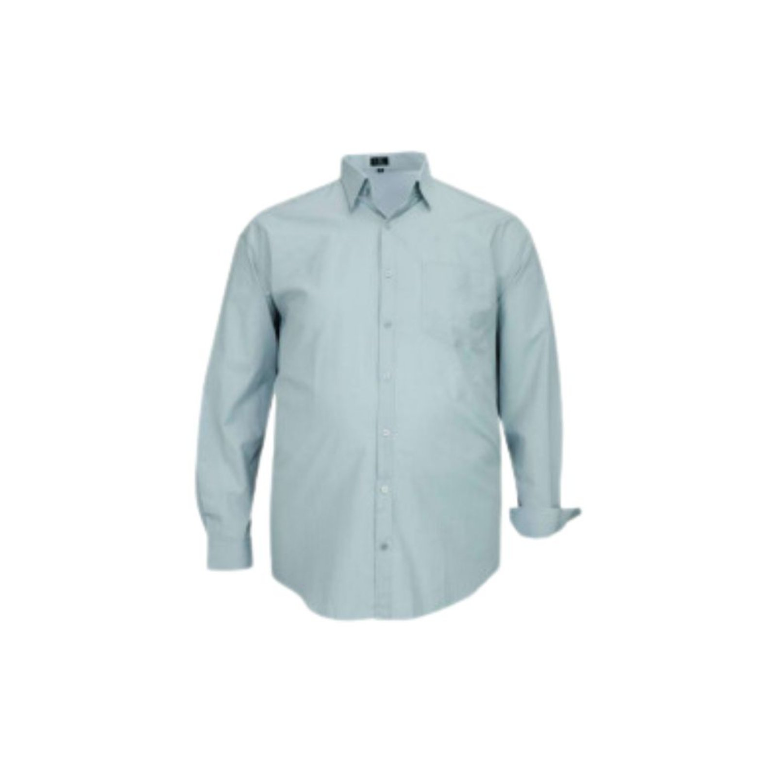 Camisa Manga Longa Amil Clássica Poliéster Plus Size Prata 3033