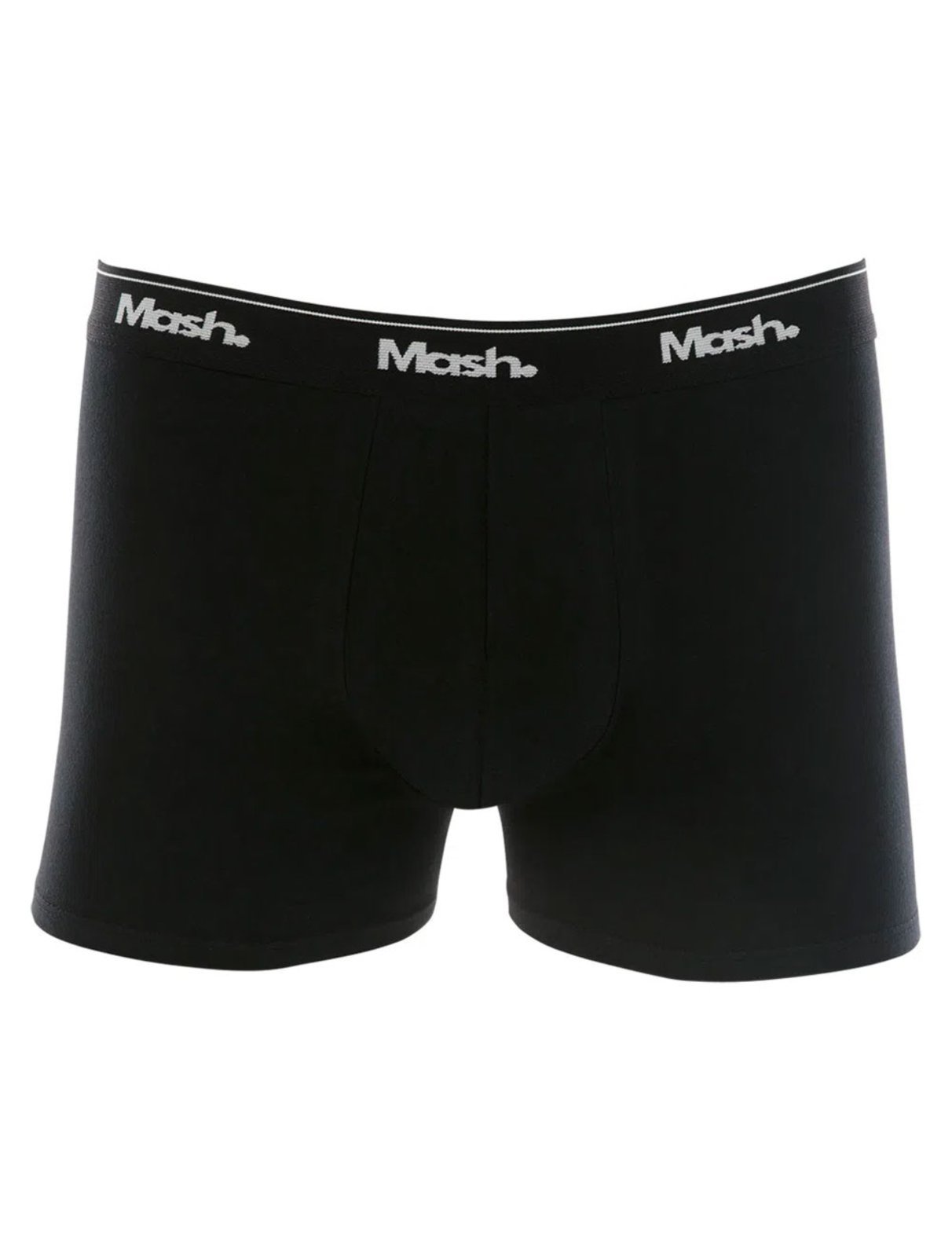 Vista 3 Cueca Mash Boxer Cotton Basic Preta Pack 2UN preto MASH preto