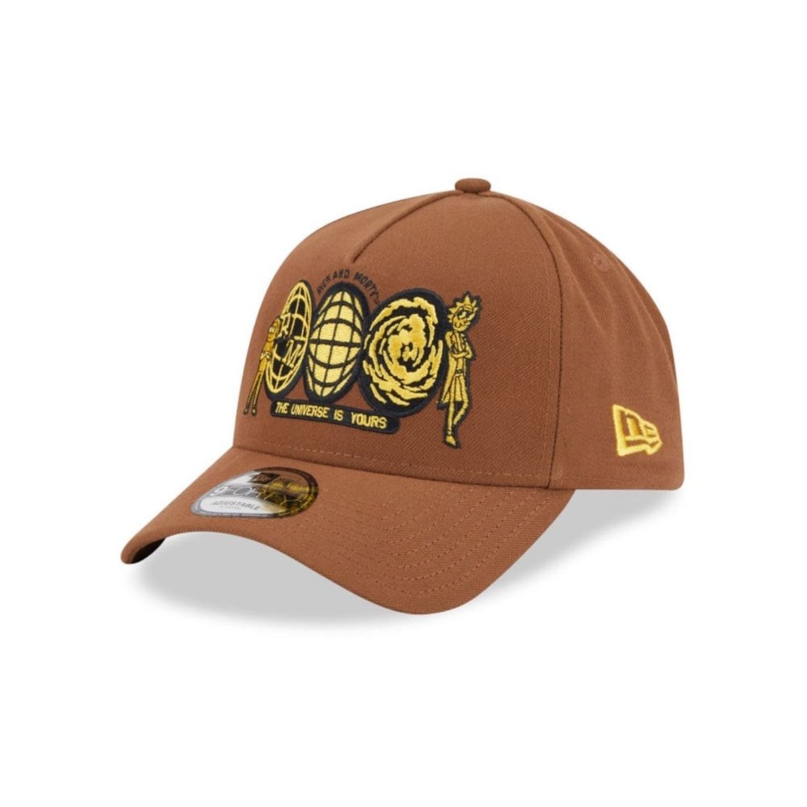 Bone New Era 9FORTY A-FRAME SNAPBACK Rick And Morty Marrom