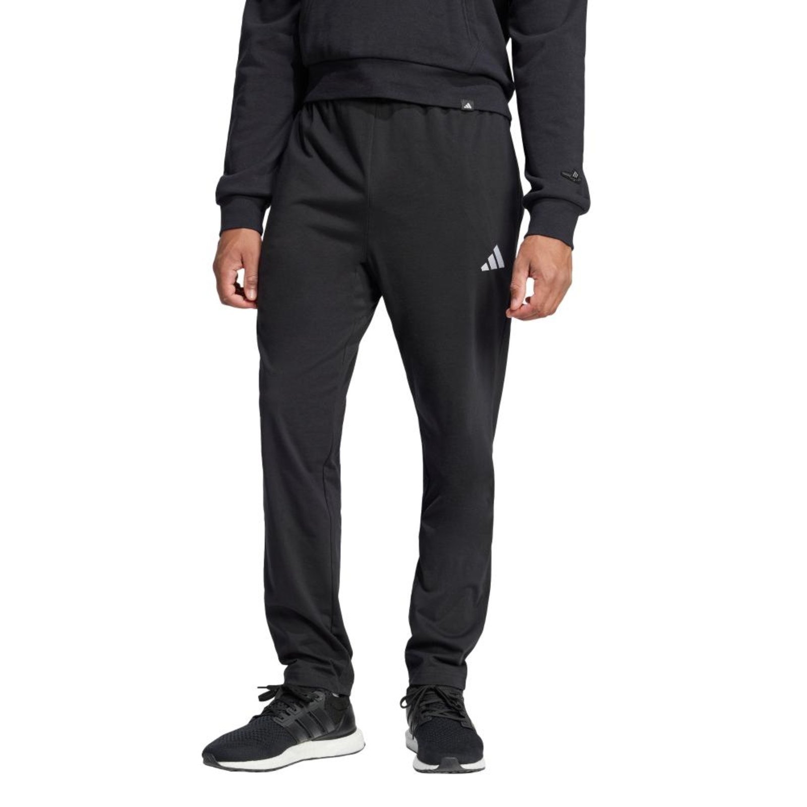 Calça Malha Simples Essentials Small Logo adidas Sportswear Preto