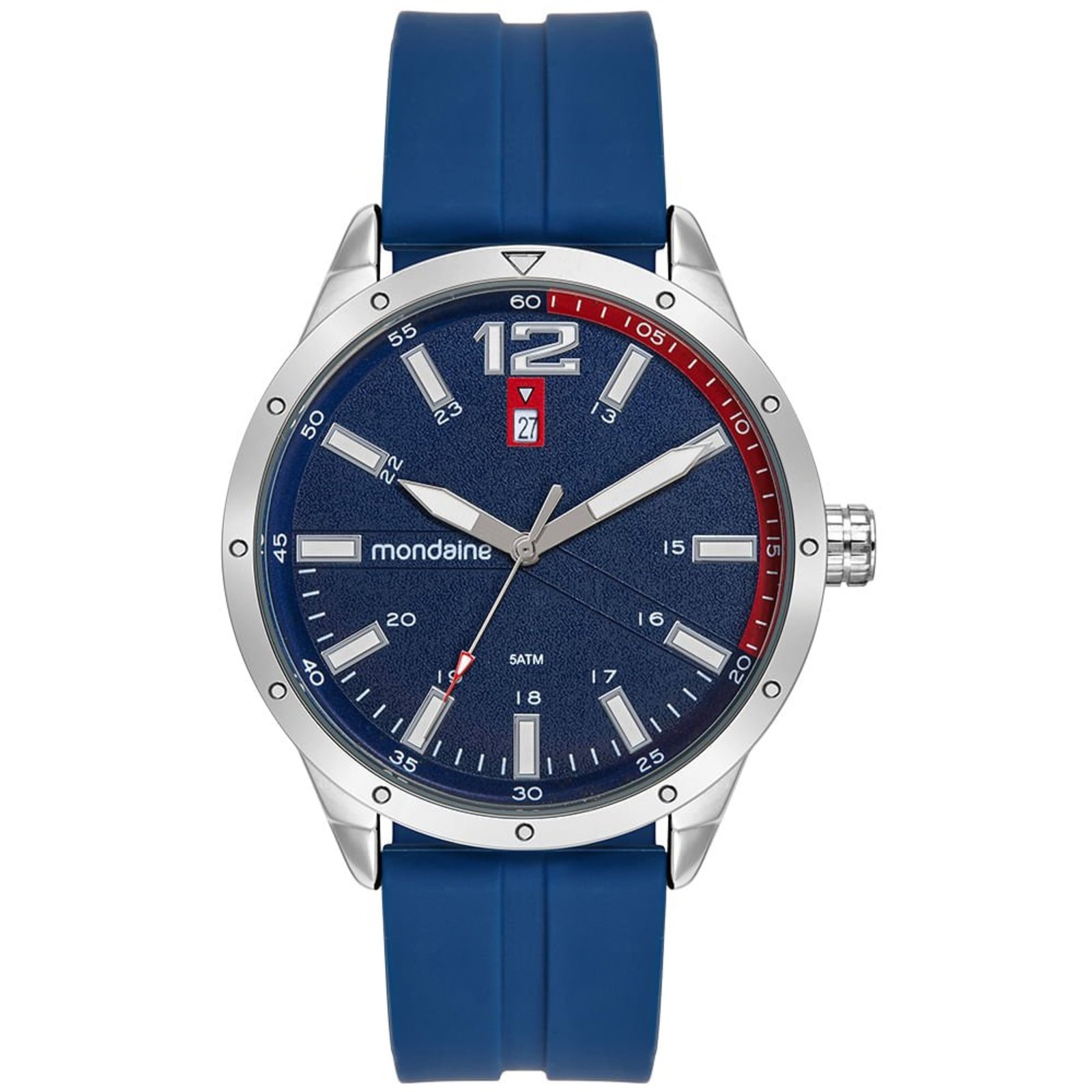 Relógio Mondaine Masculino Azul Esportivo com Calendário Mondaine