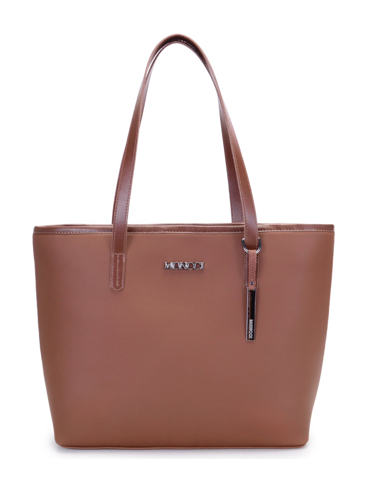 Bolsa Feminina Moncci Grande Ombro Forrada Caramelo Marrom