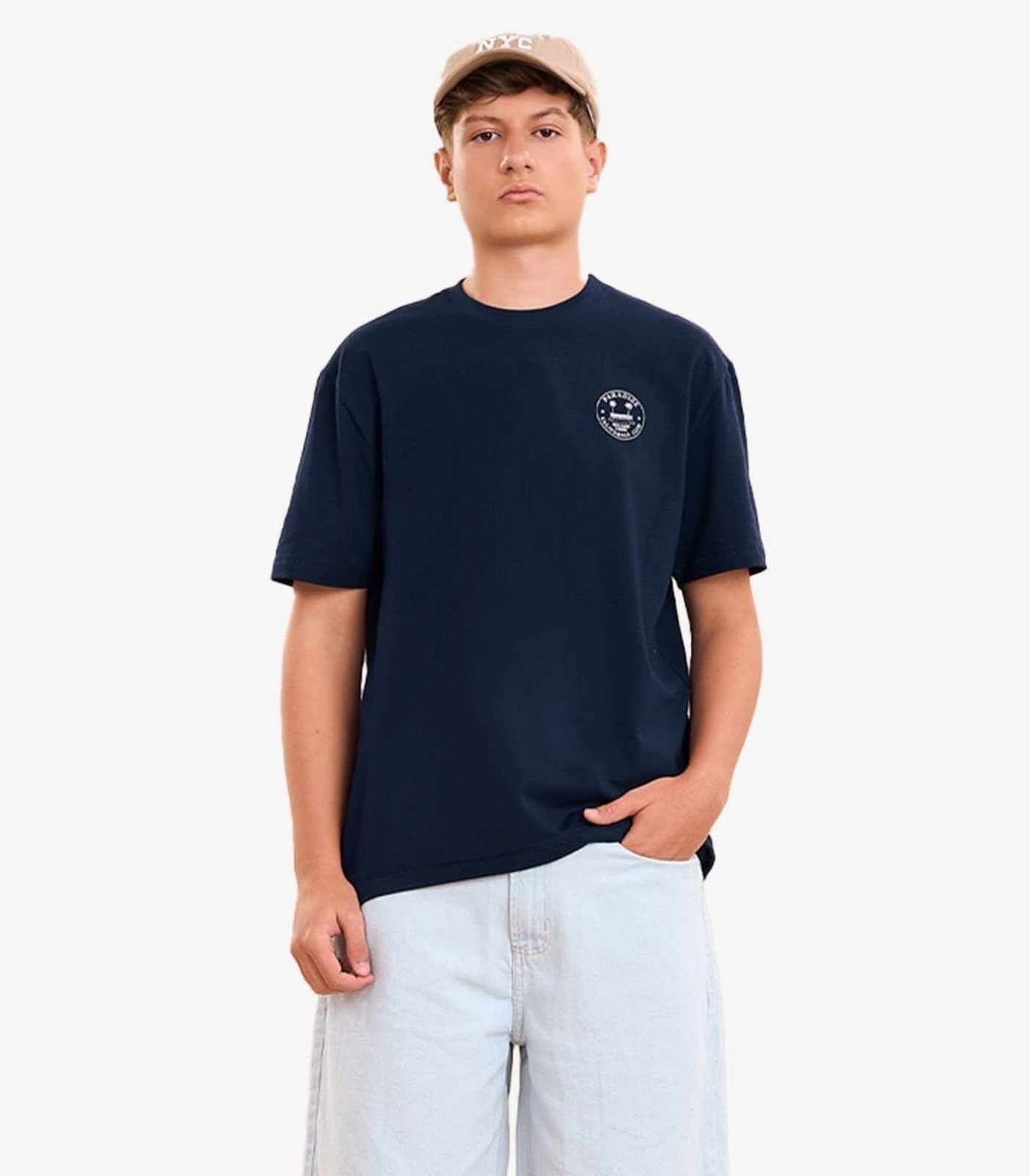 Infantil - Camiseta Masculina Com Estampa Localizada Minty Azul