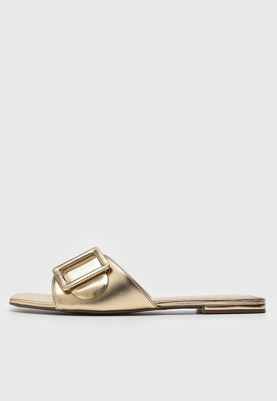 Rasteira Jorge Bischoff Maxi Fivela Dourada