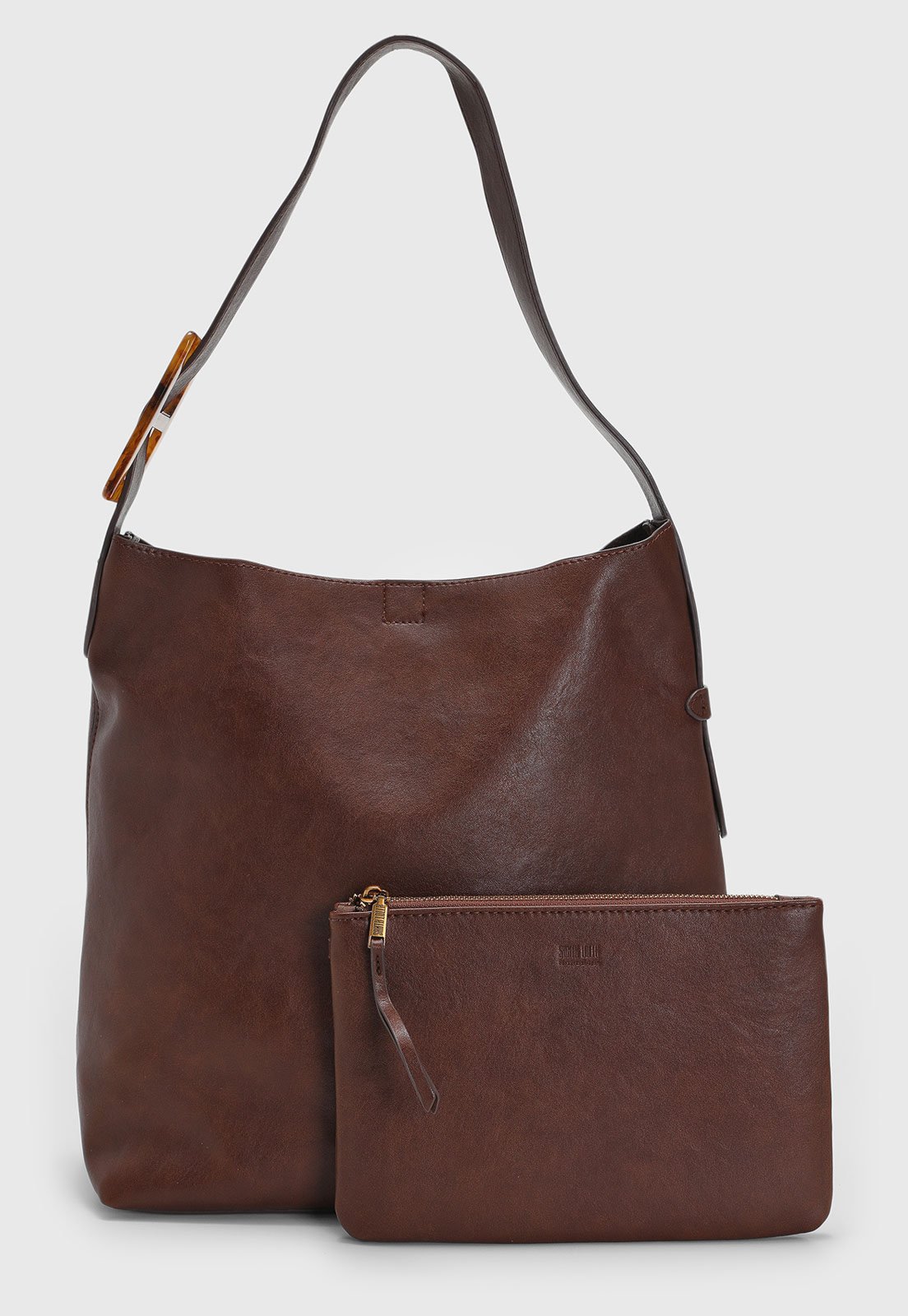 Kit Bolsa e Necessaire Feminino Santa Lolla Marrom