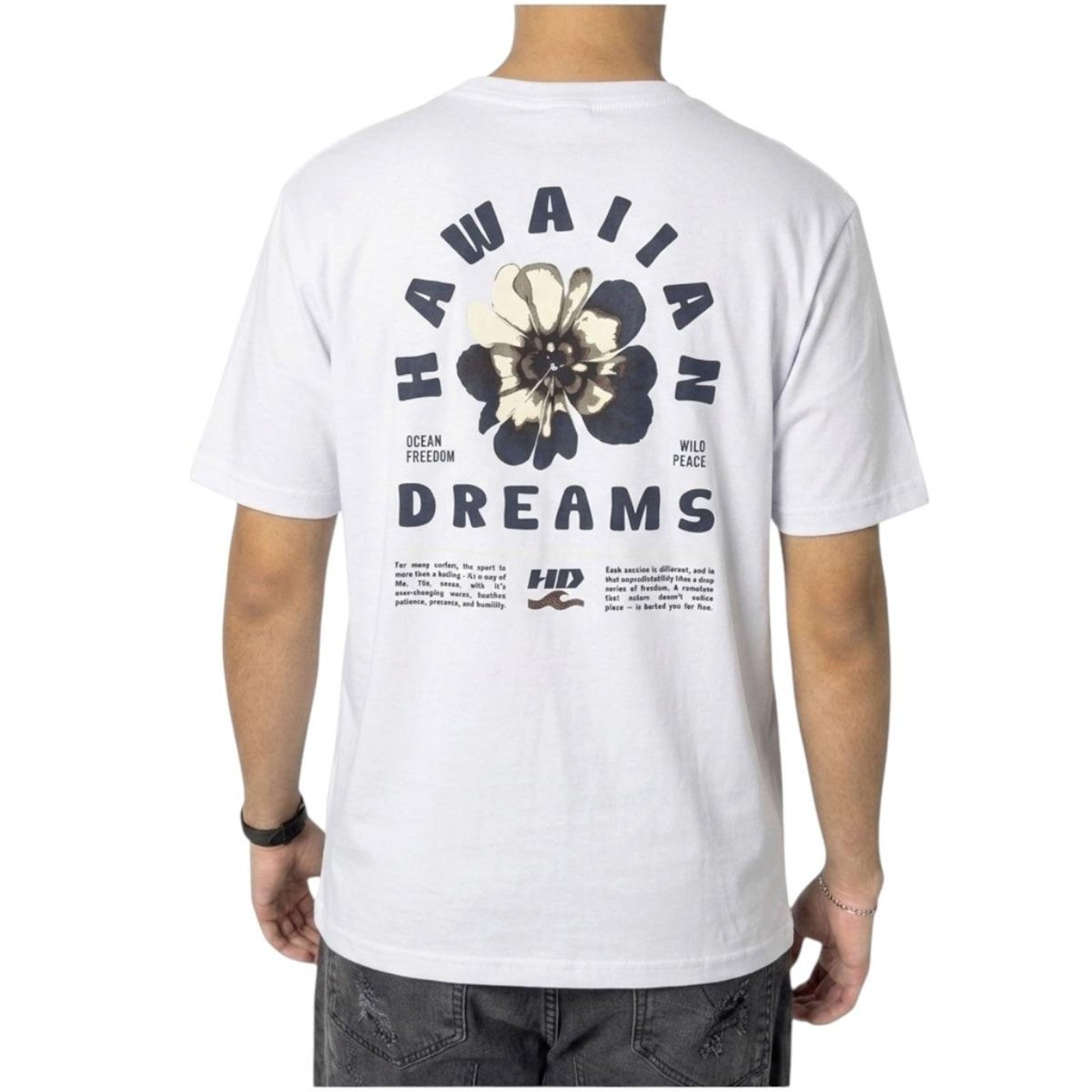 Camiseta Flower Poste Hawaiian Dreams- HD - Off White