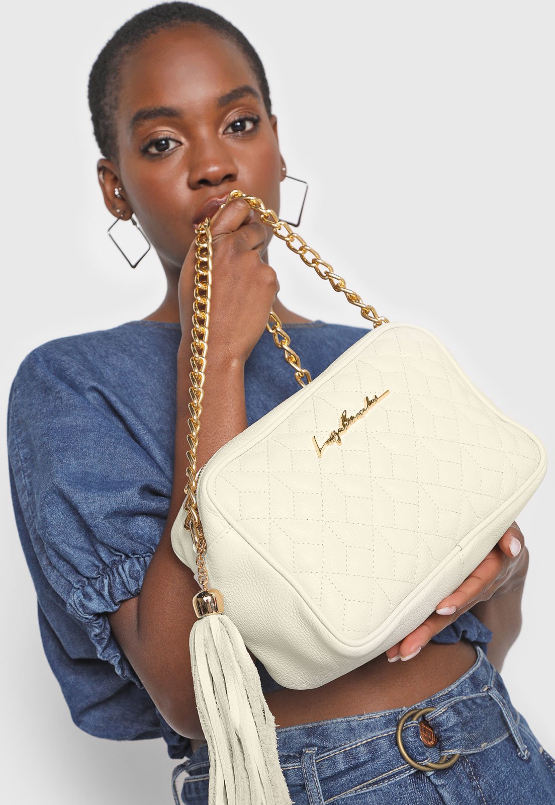 Bolsa Luiza Barcelos Matelassê Off-White