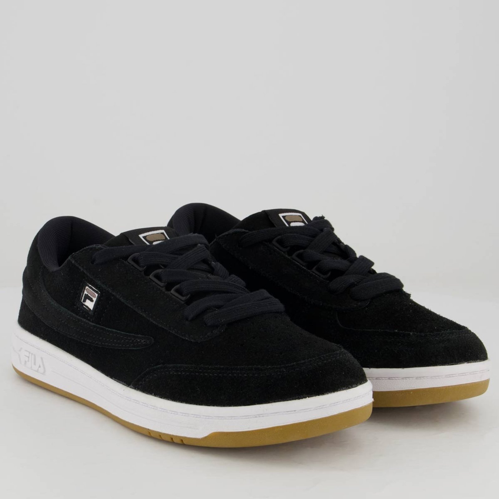 Vista 3 Tênis Fila Tennis 88 Legacy Feminino e Branco preto Fila preto
