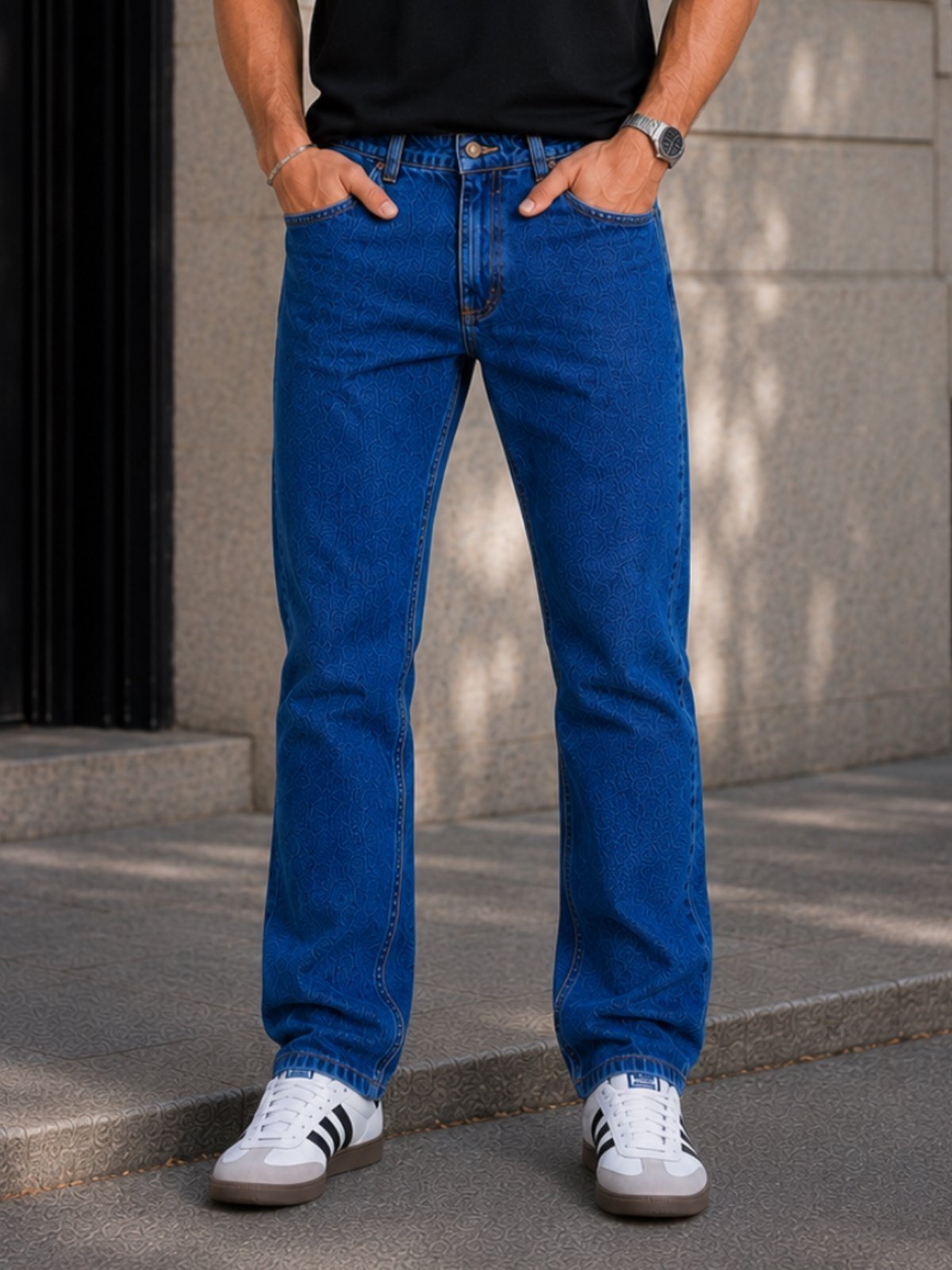 Calça Jeans Reduzy Reta Comfort Masculina Azul Escuro