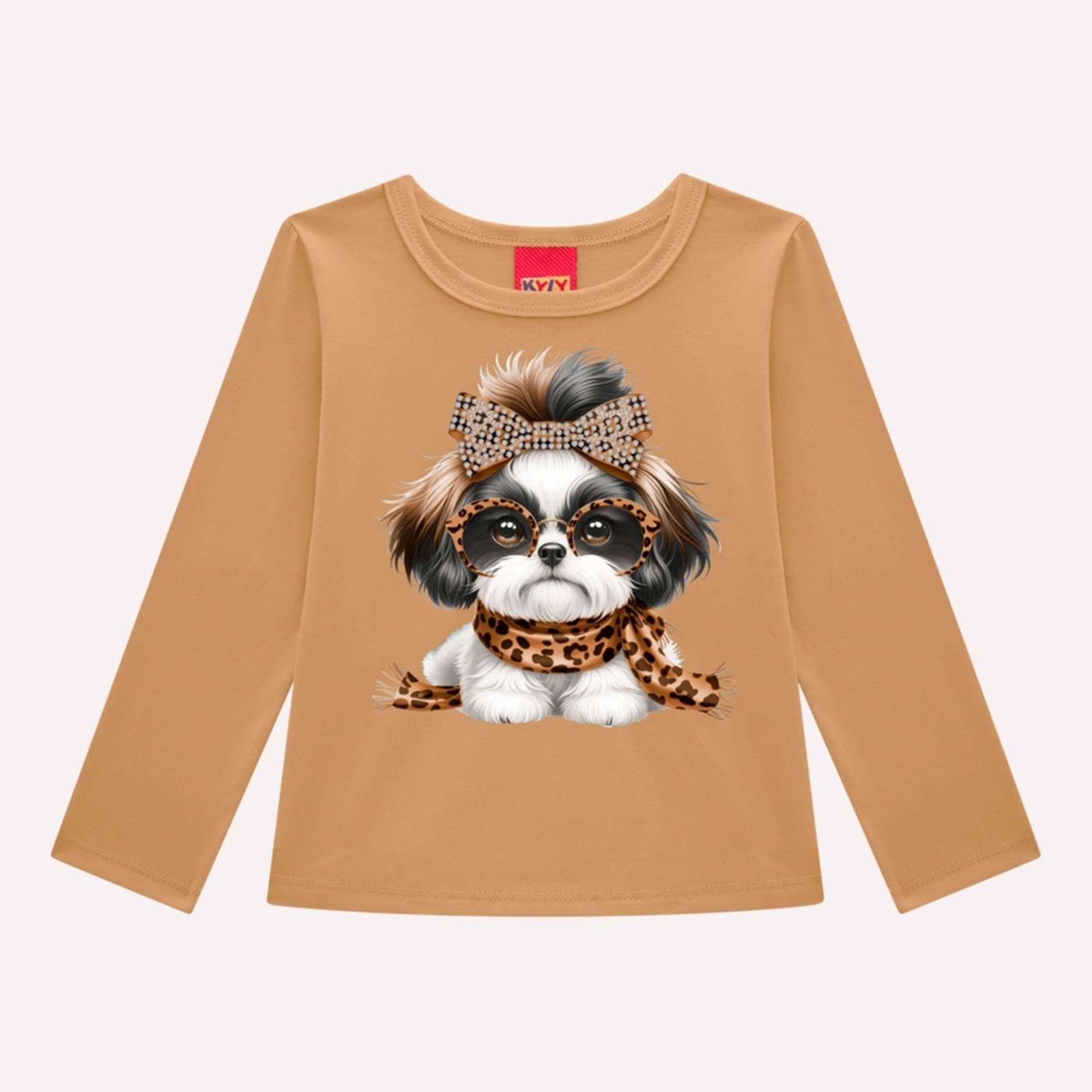 Infantil - Blusa Menina Cachorrinho Kyly