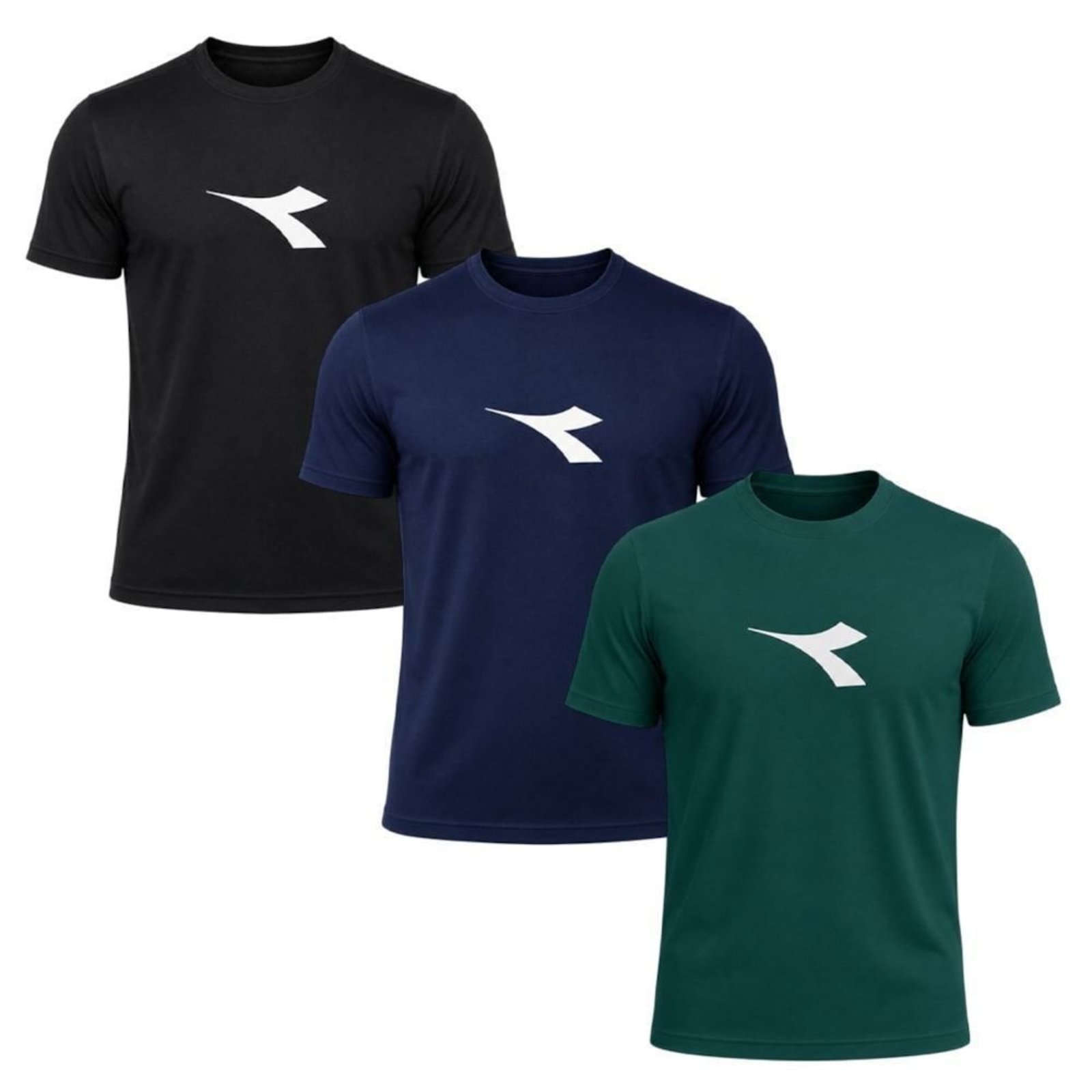 Kit 3 Camisetas Diadora Big Logo Masculino - Preto - Diadora