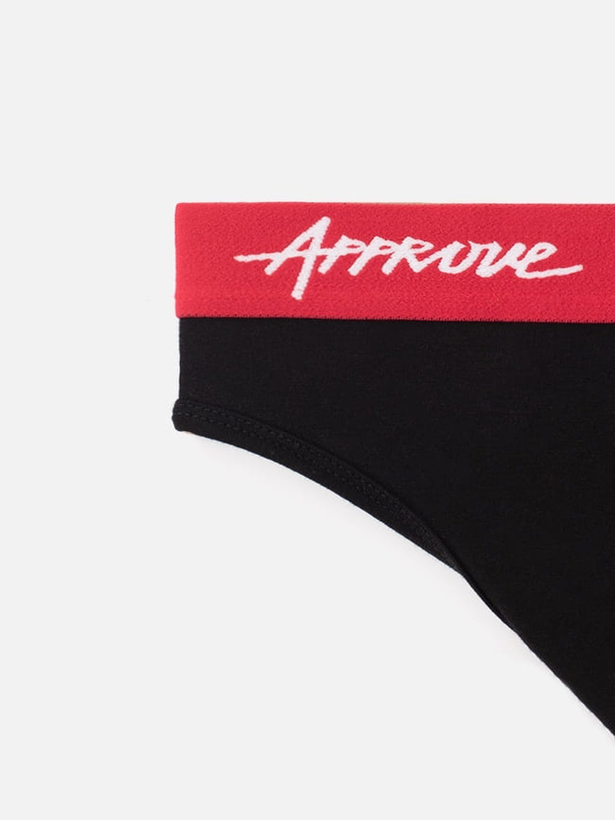CALCINHA APPROVE UNDERWEAR - PRETO E VERMELHO