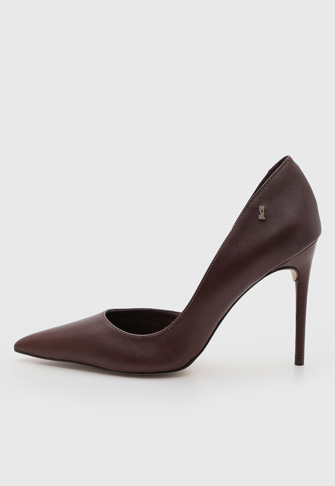 Scarpin Feminino Santa Lolla Couro Salto Alto Marrom