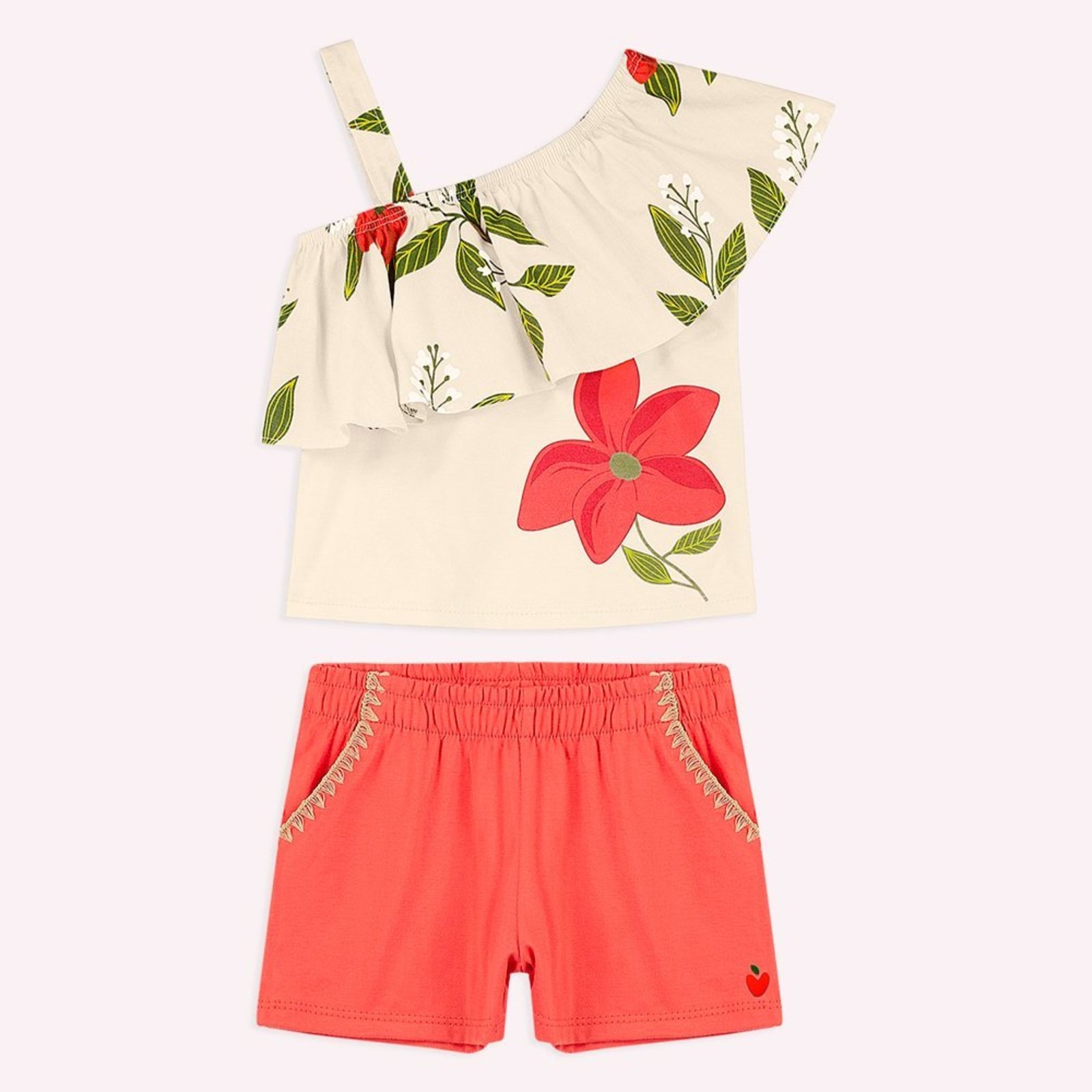 Infantil - Conjunto Menina Flores Nanai