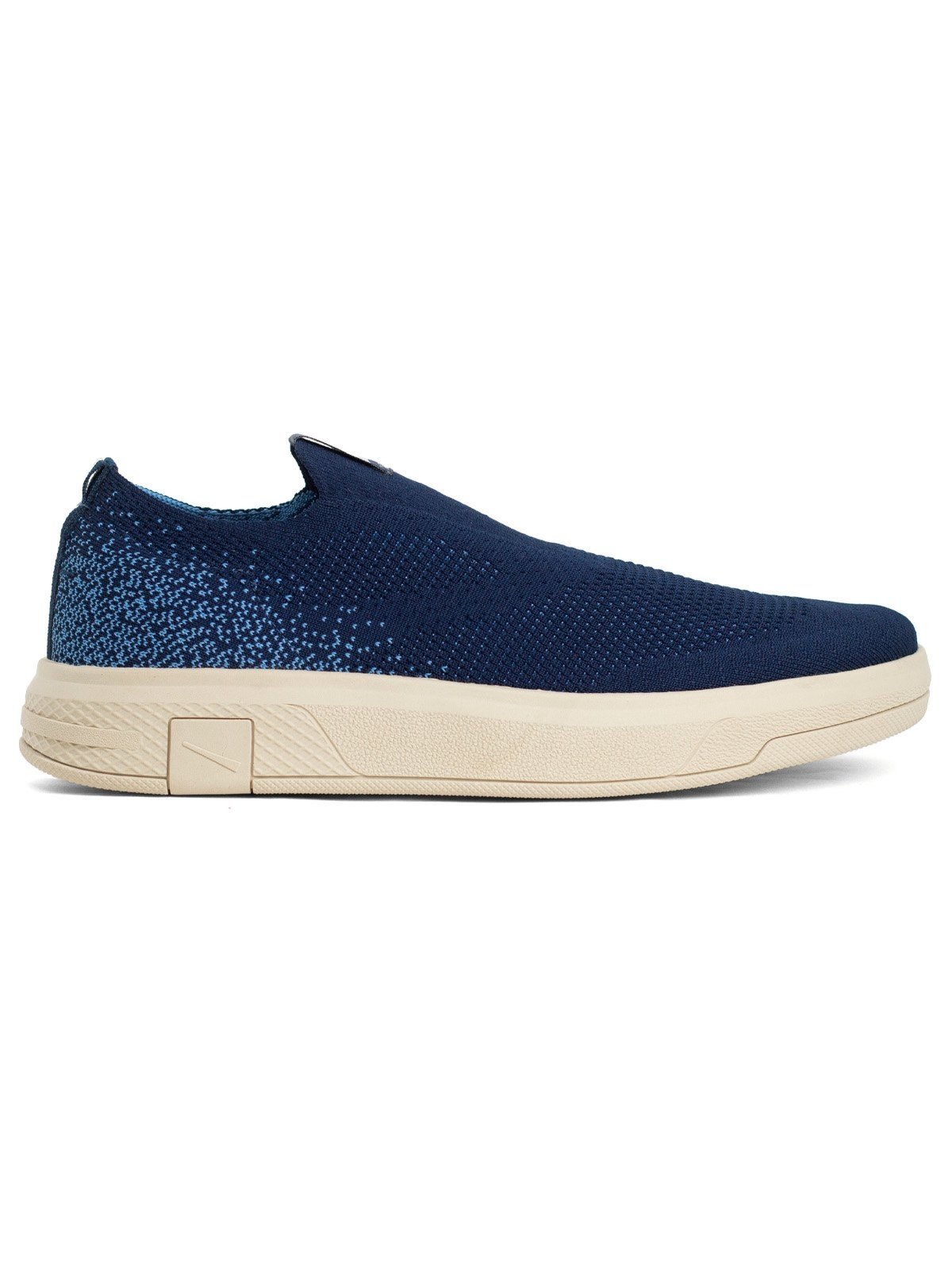 Tênis Masculino Ferracini Knit Dream Casual Elástico Confortável Flexível Calce Fácil Azul Marinho