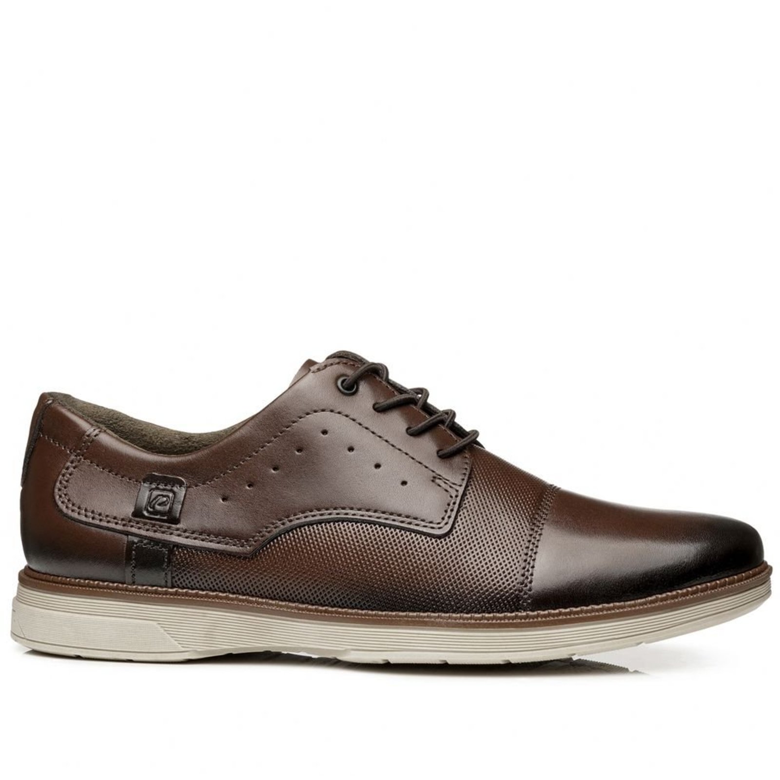 Sapato Casual Pegada Masculino em Couro Pinhão 126709-03 Sapato Casual Pegada Masculino em Couro Pinhão 126709-03 38