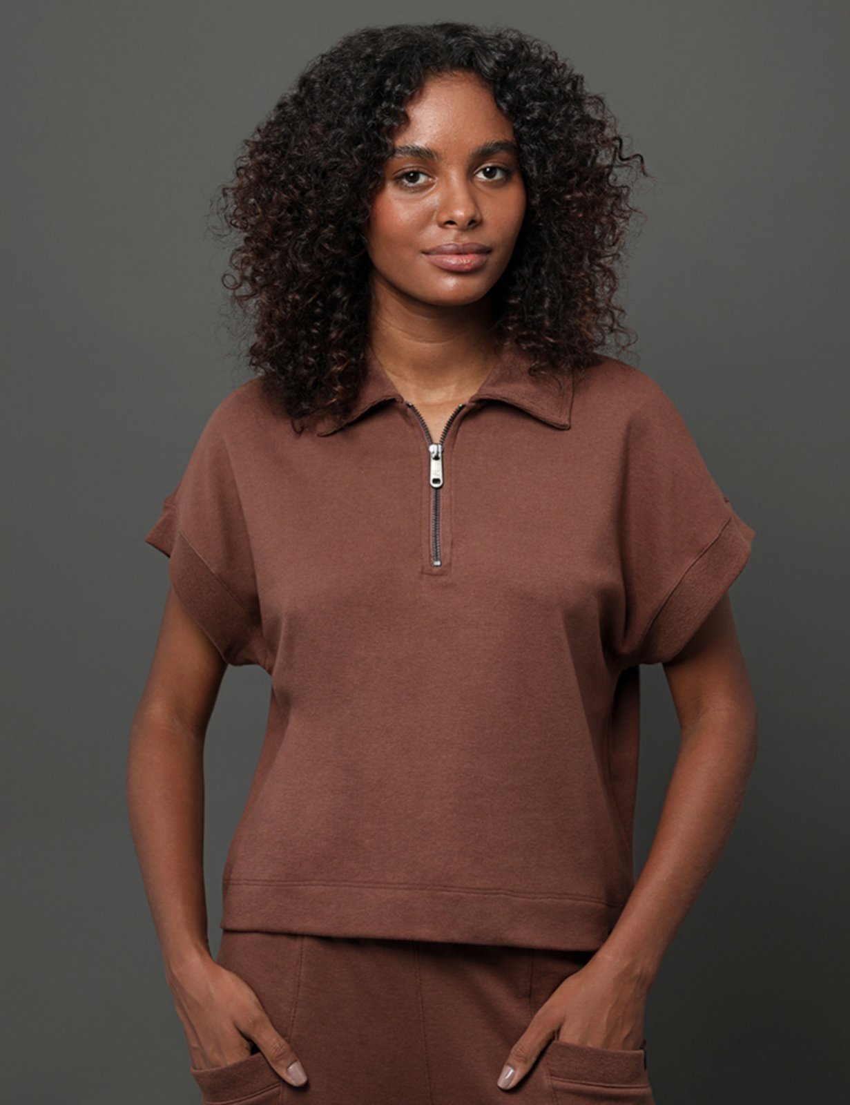Blusa Feminina Malha Idaho Calvin Klein Jeans – Marrom Calvin Klein Jeans