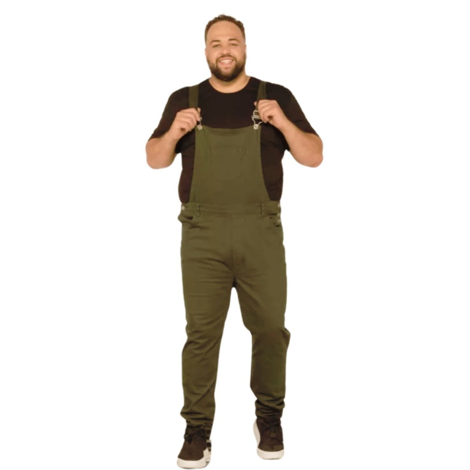 Macacão Masculino Plus Size Verde Portugal Alleppo Jeans