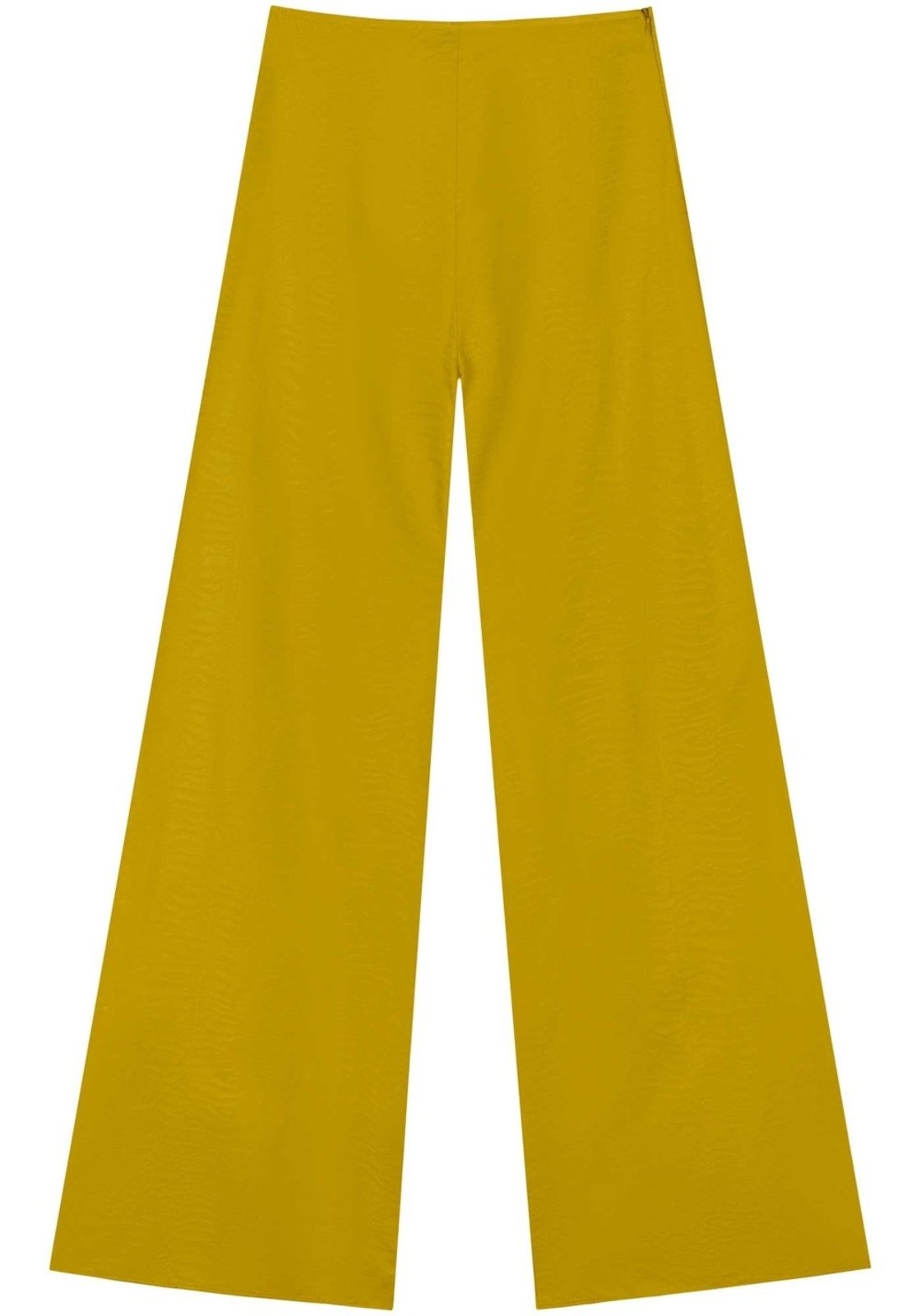 Calça Com Cintura Alta E Zíper Em Jacquard Zebra