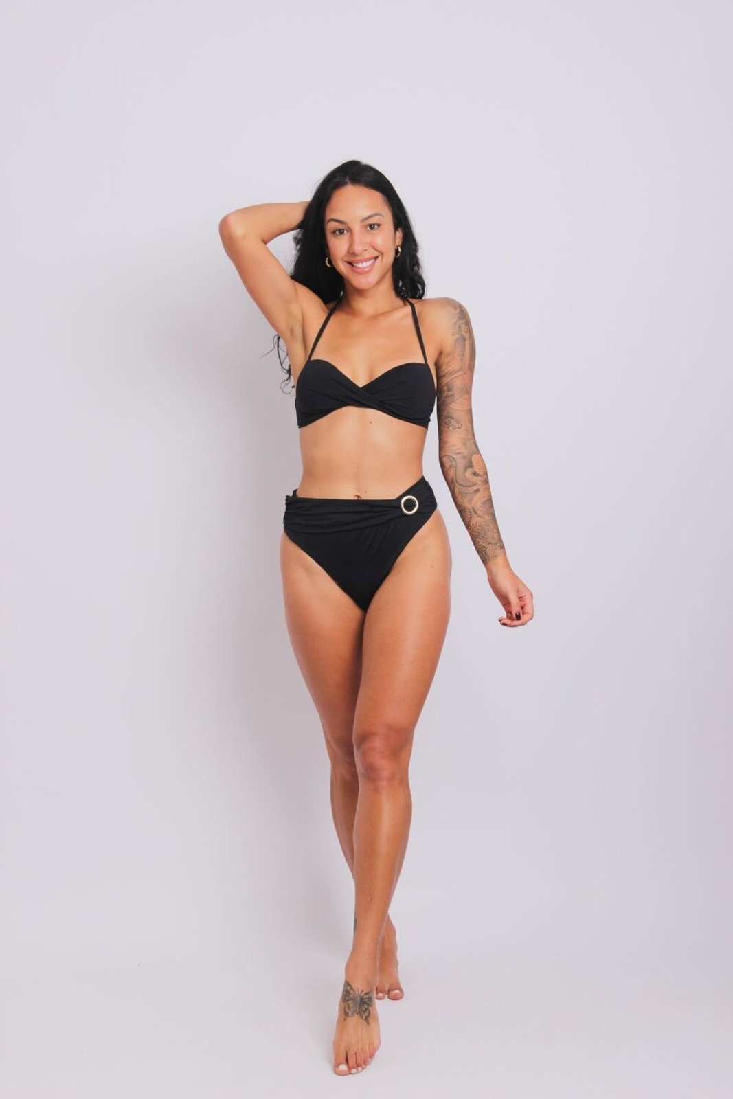 2204 – Top Biquíni Meia Taça Torcido Preto – Duna Casual