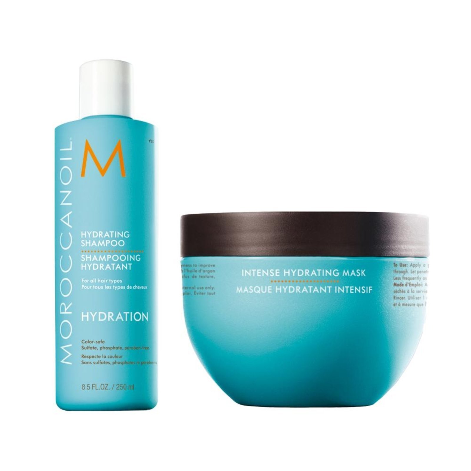 Kit Moroccanoil Hydration Sh 250ml + Máscara Intense 250ml