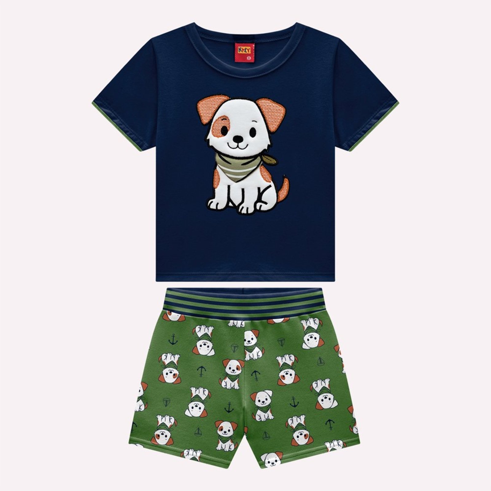 Infantil - Conjunto Menino Cachorrinho Kyly