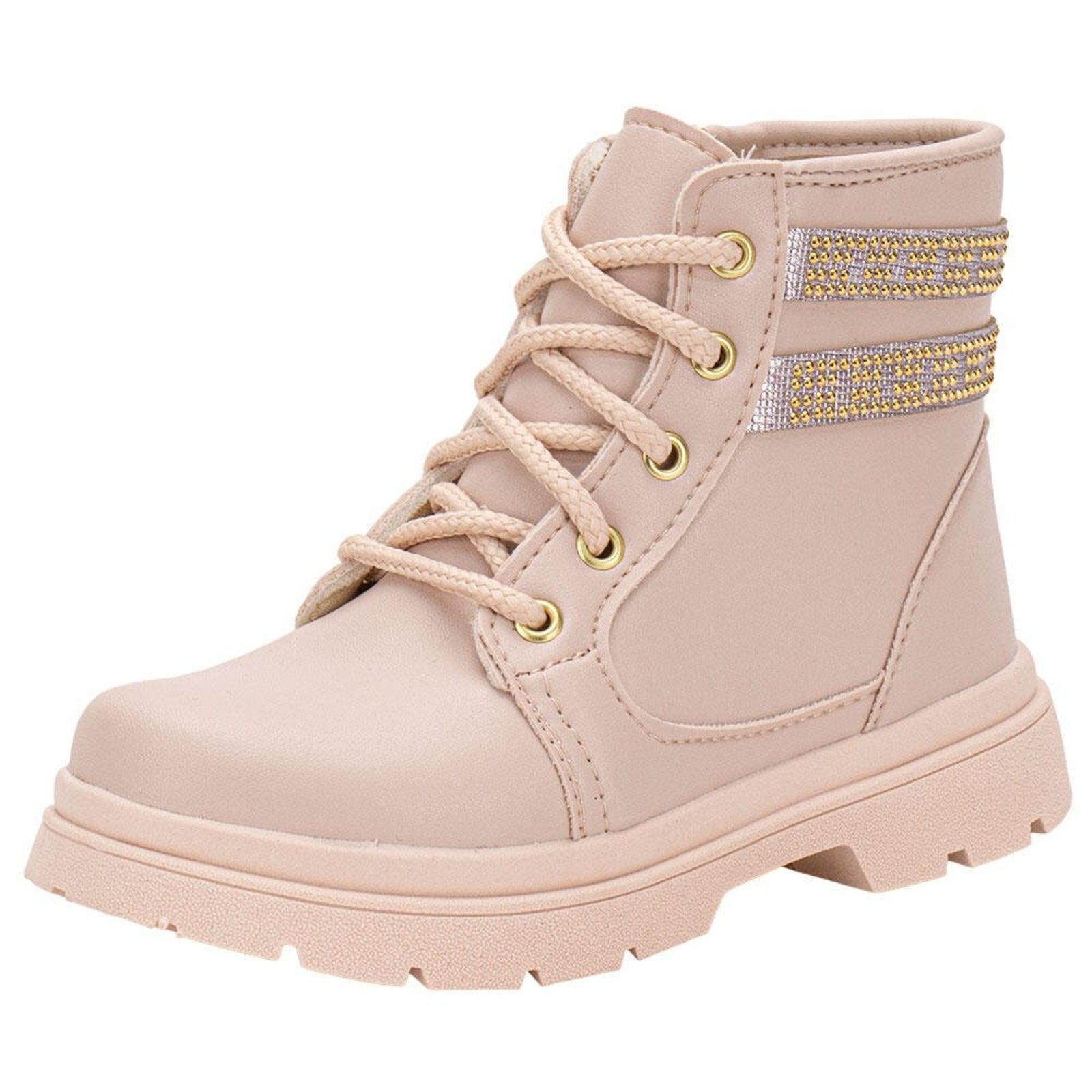 Infantil - Bota Coturno Lily 16045 3016045 Rosa