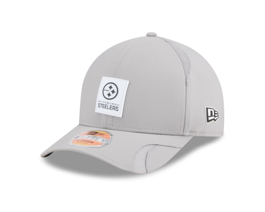 Bone New Era 9FORTY M-Crown Pittsburgh Steelers NFL Cinza
