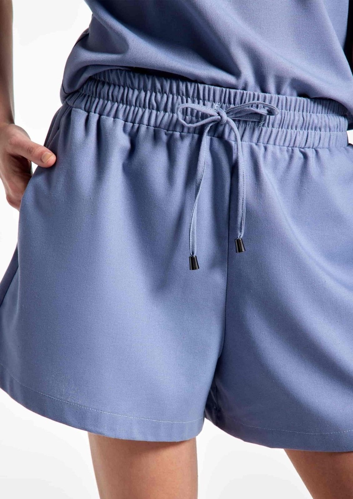 Shorts Feminino Evasê Cós Elástico Hering