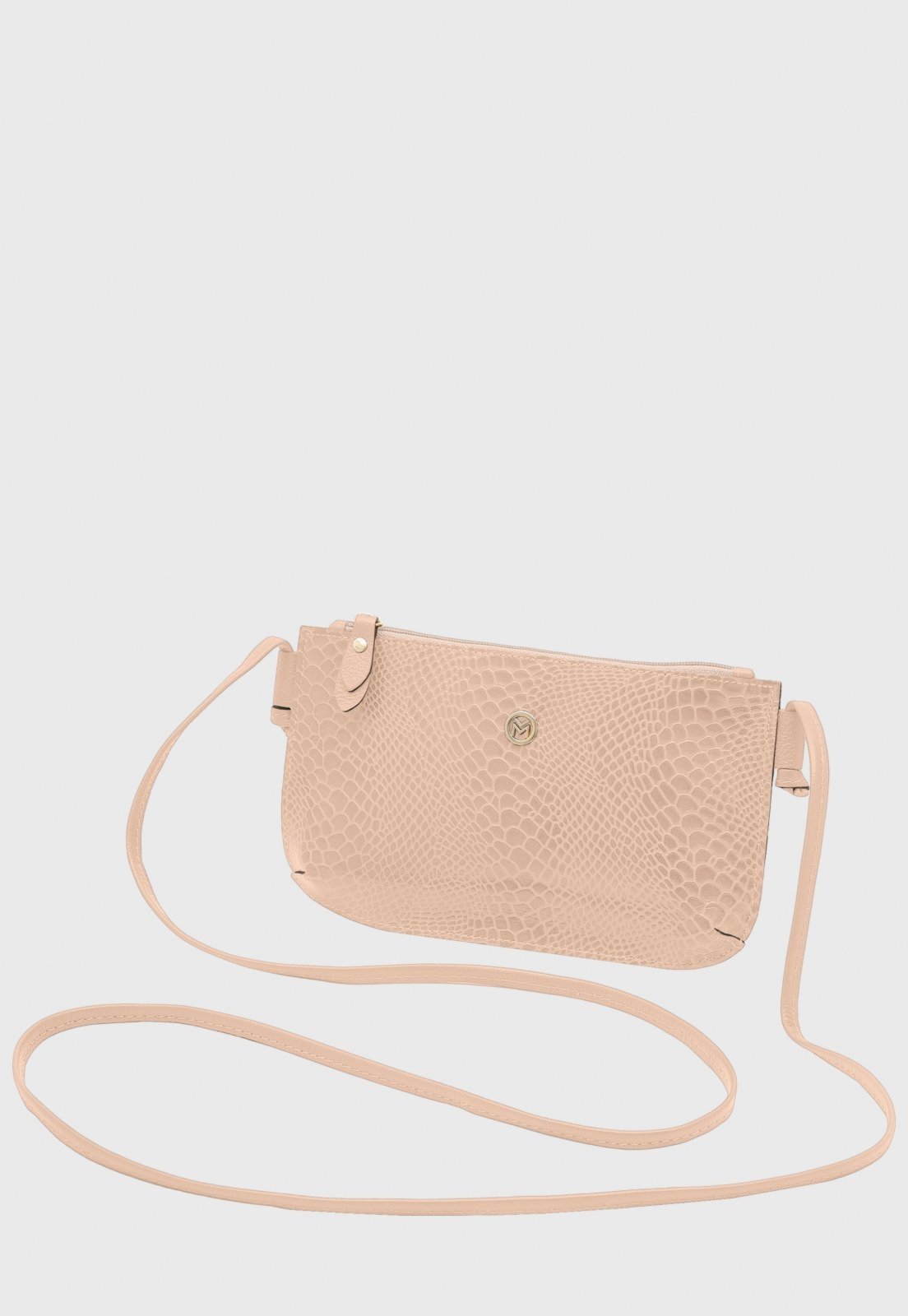 Bolsa Transversal Couro Mariart 201A Nude