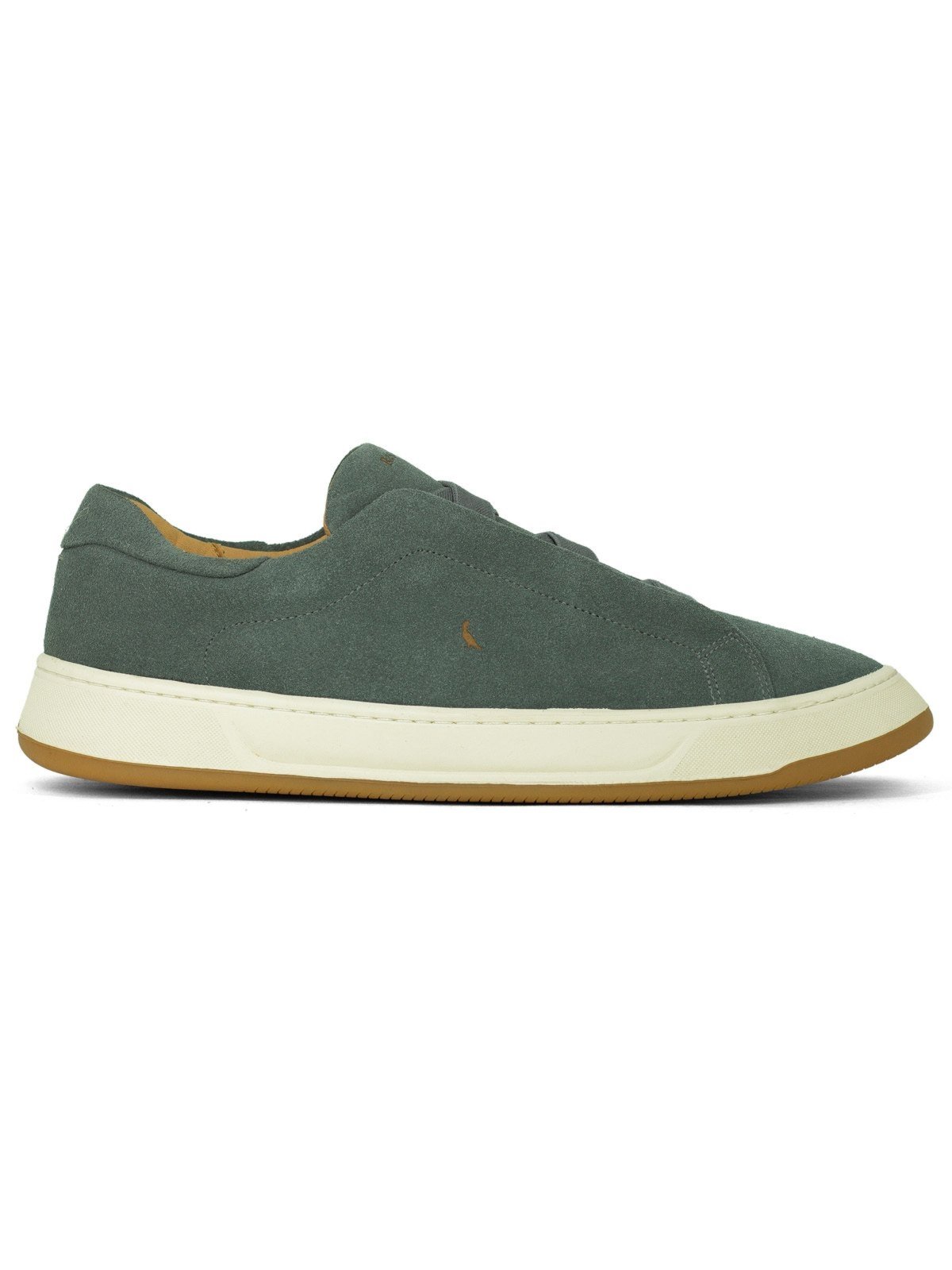Tênis Masculino Reserva Croma Suede Casual Couro Cadarço Elástico Conforto Cinza Escuro
